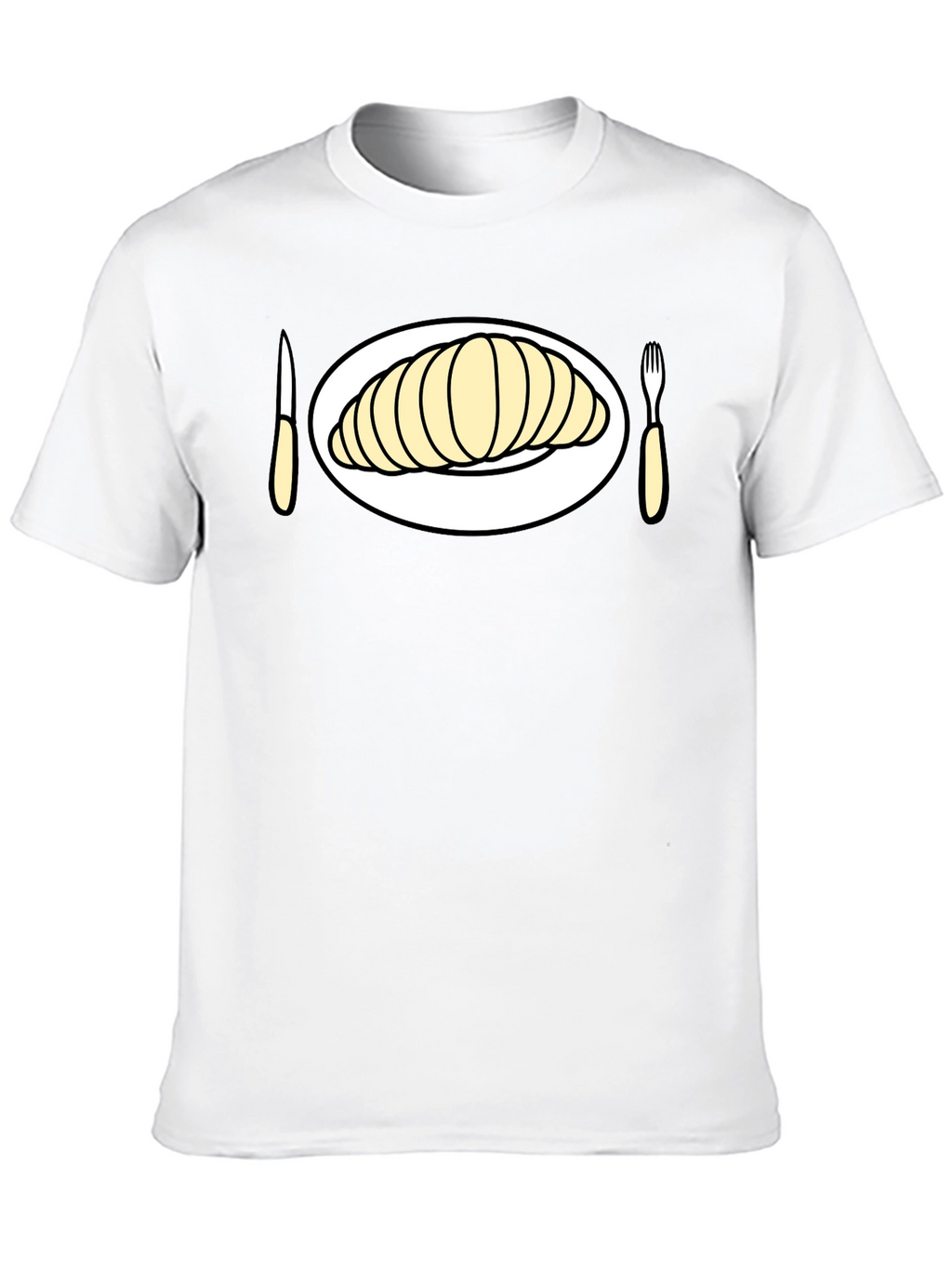 Croissant Time! Graphic Tee for Foodies