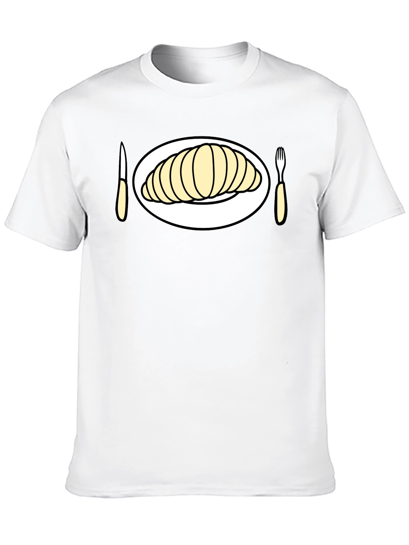 Croissant Time! Graphic Tee for Foodies
