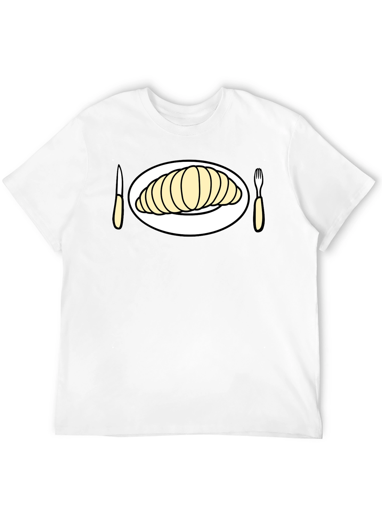 Croissant Time! Graphic Tee for Foodies