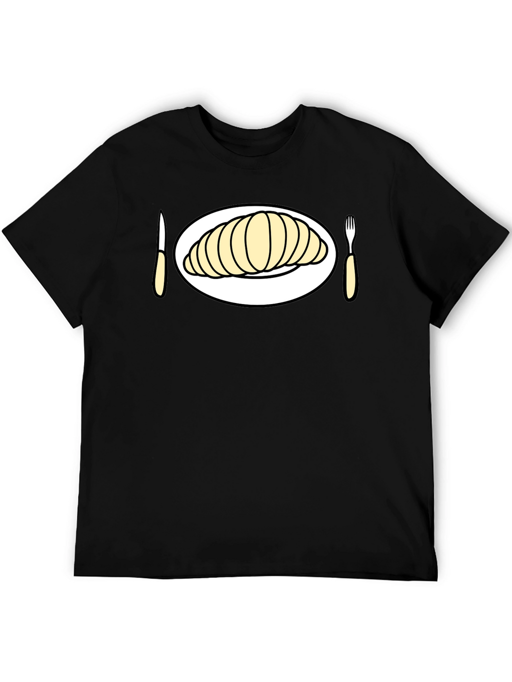 Croissant Time! Graphic Tee for Foodies