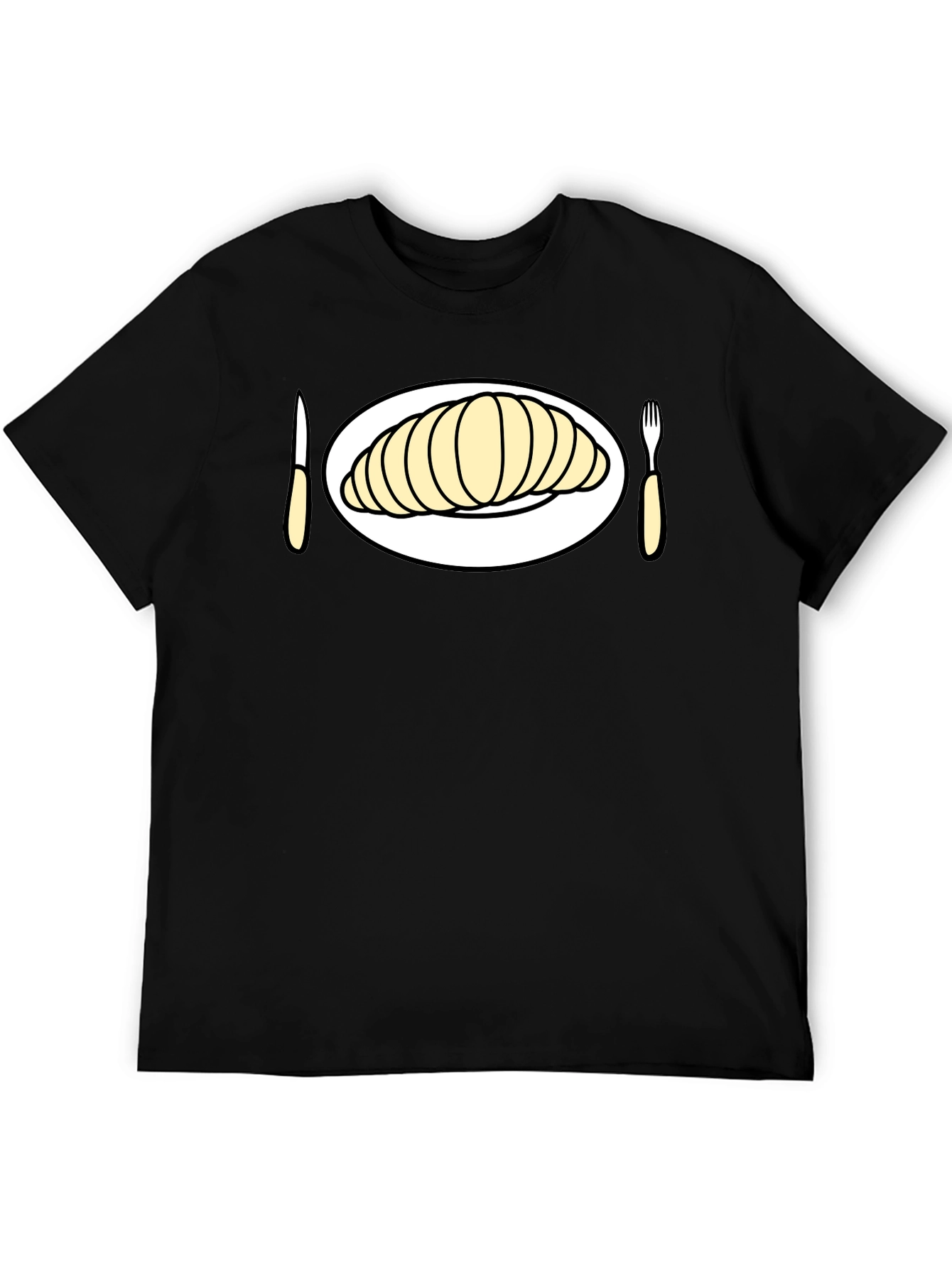 Croissant Time! Graphic Tee for Foodies