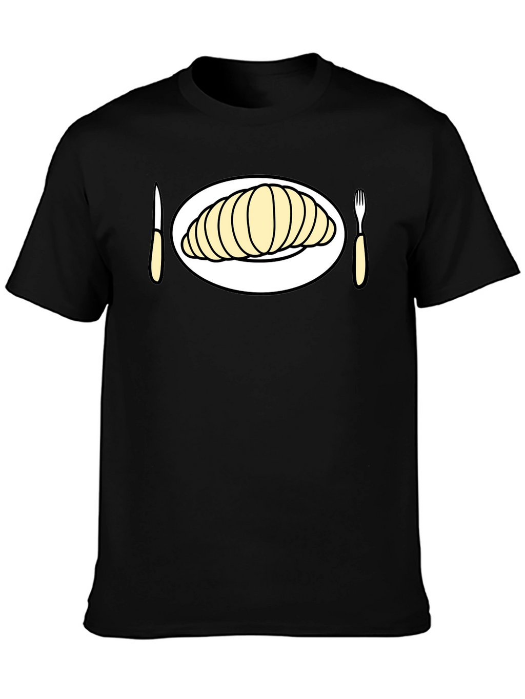 Croissant Time! Graphic Tee for Foodies