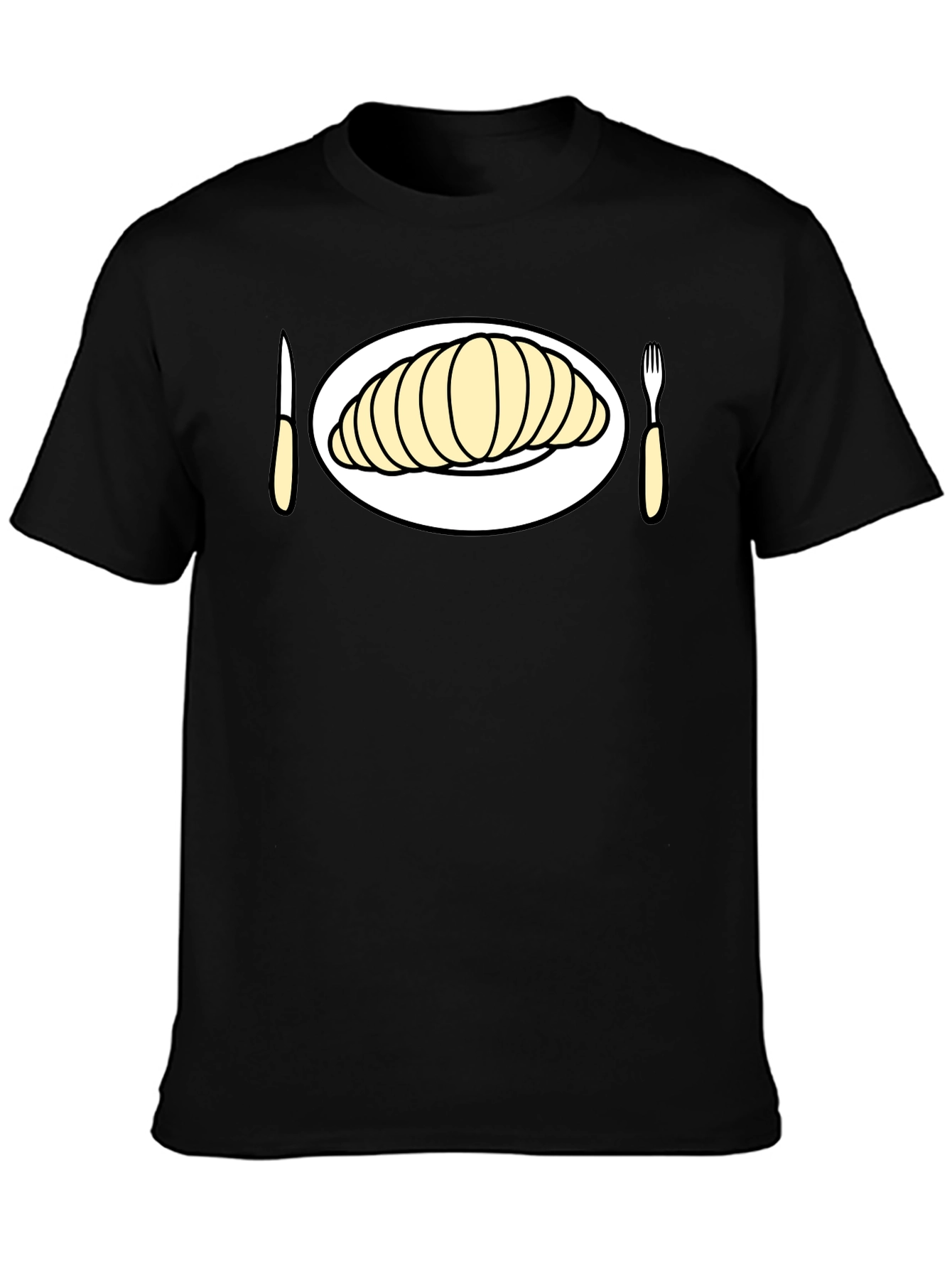 Croissant Time! Graphic Tee for Foodies