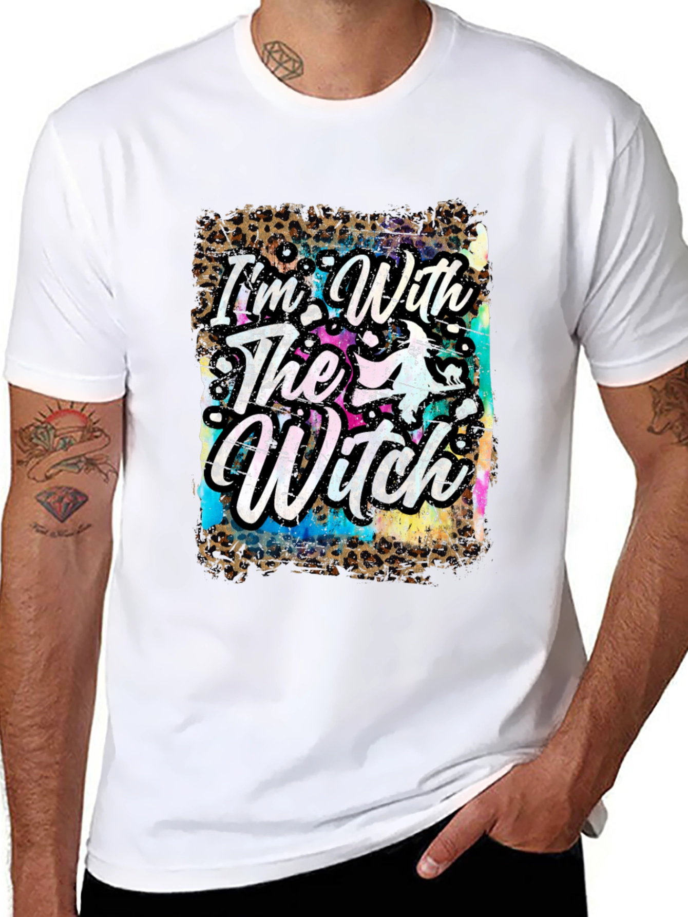 Im With The Witch Halloween T-Shirt