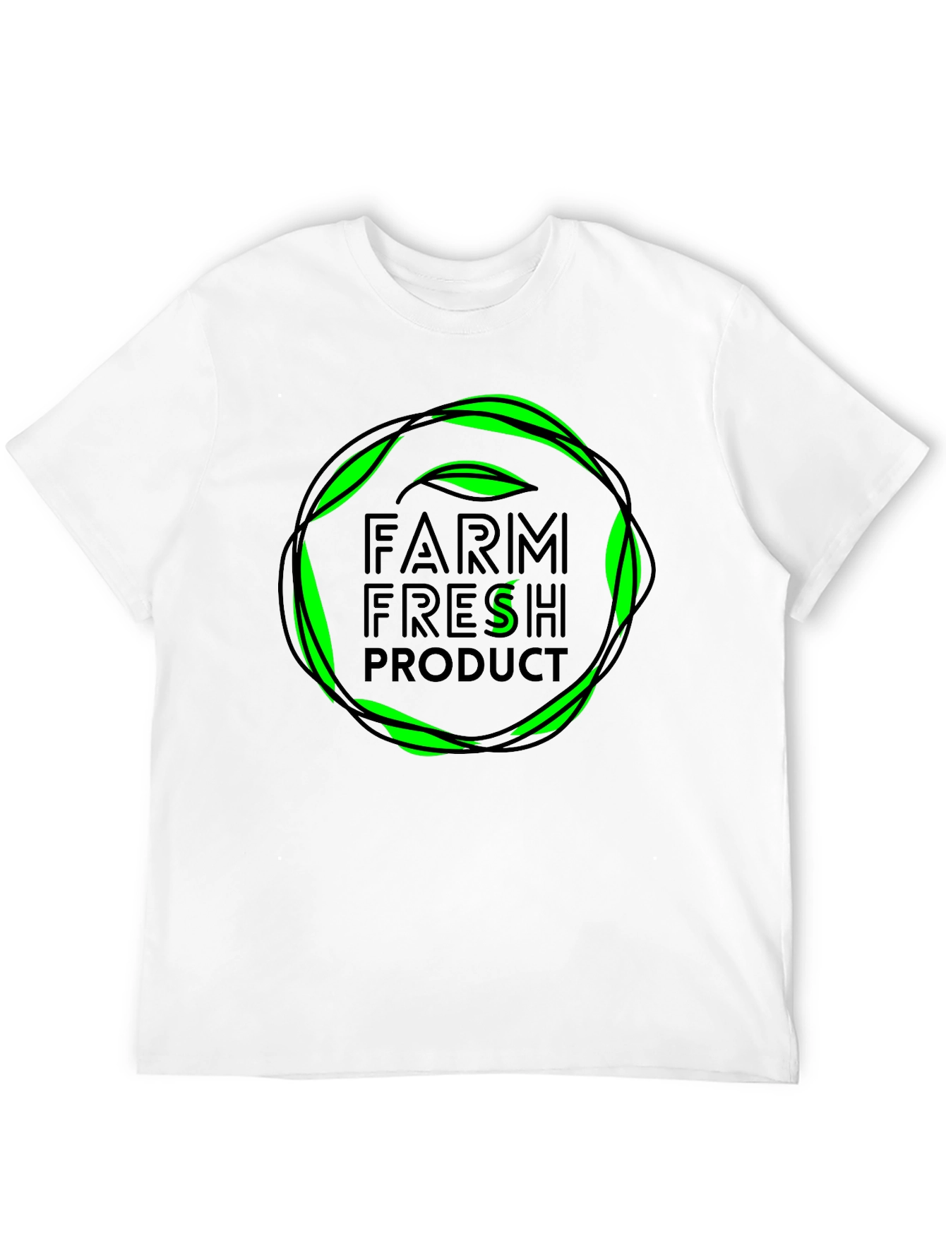 Farm Fresh Product T-Shirt - Green Design