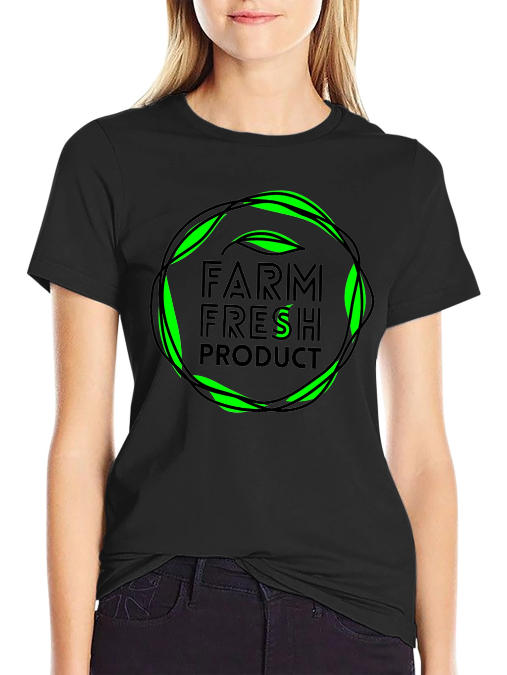 Farm Fresh Product T-Shirt - Green Design