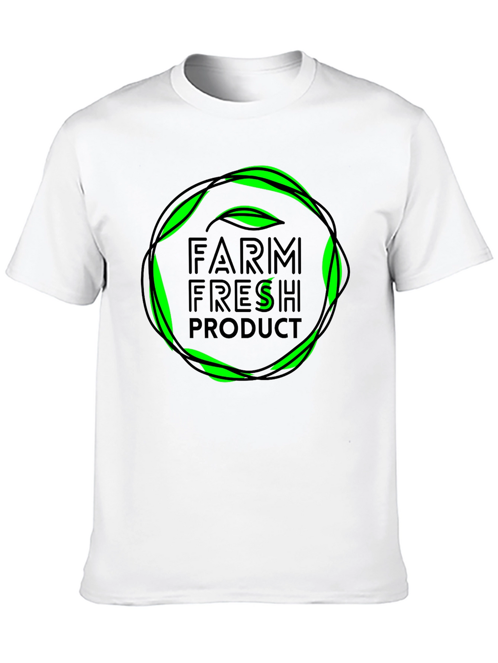 Farm Fresh Product T-Shirt - Green Design