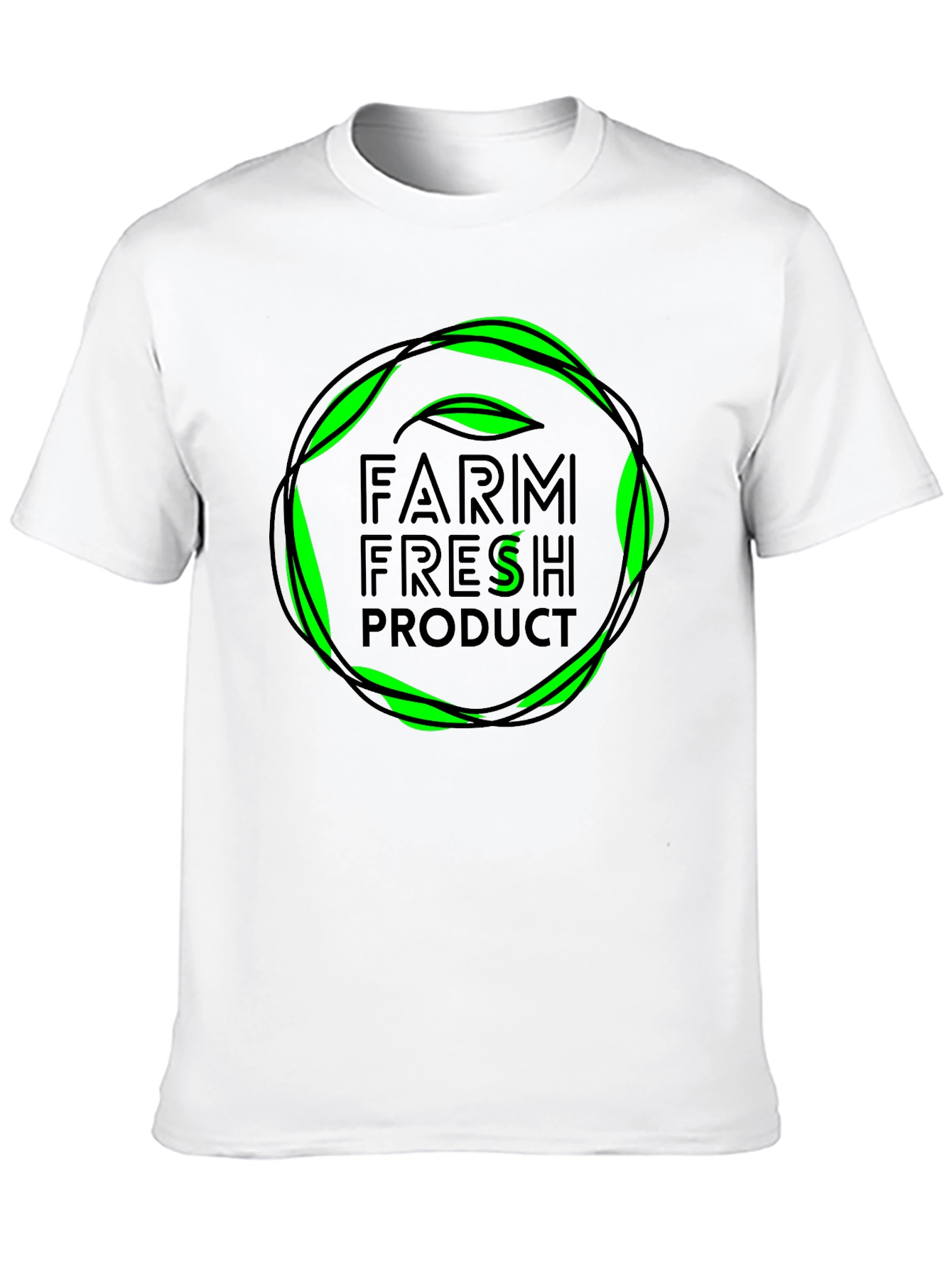 Farm Fresh Product T-Shirt - Green Design