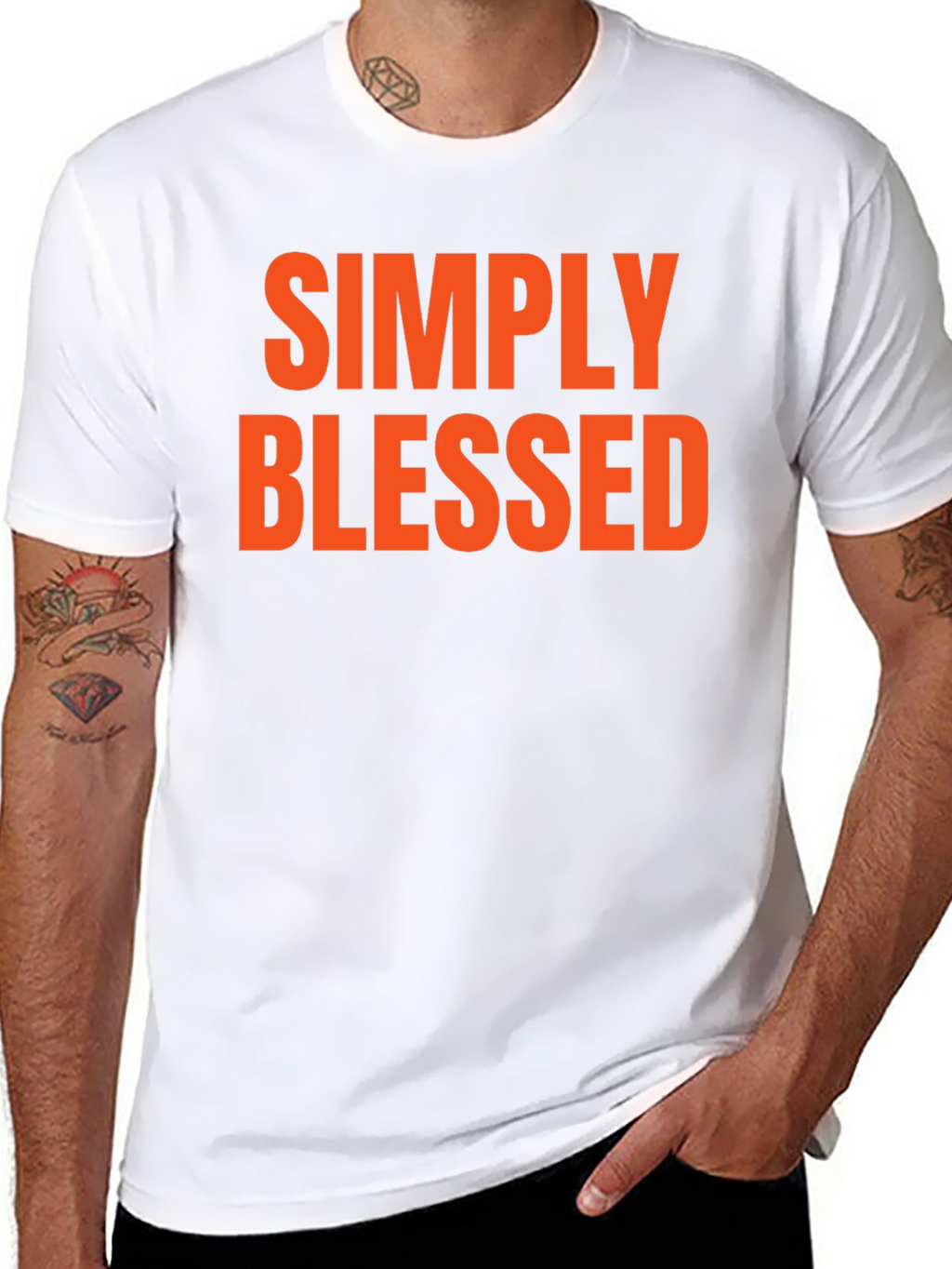Simply Blessed Graphic Tee - Black T-Shirt
