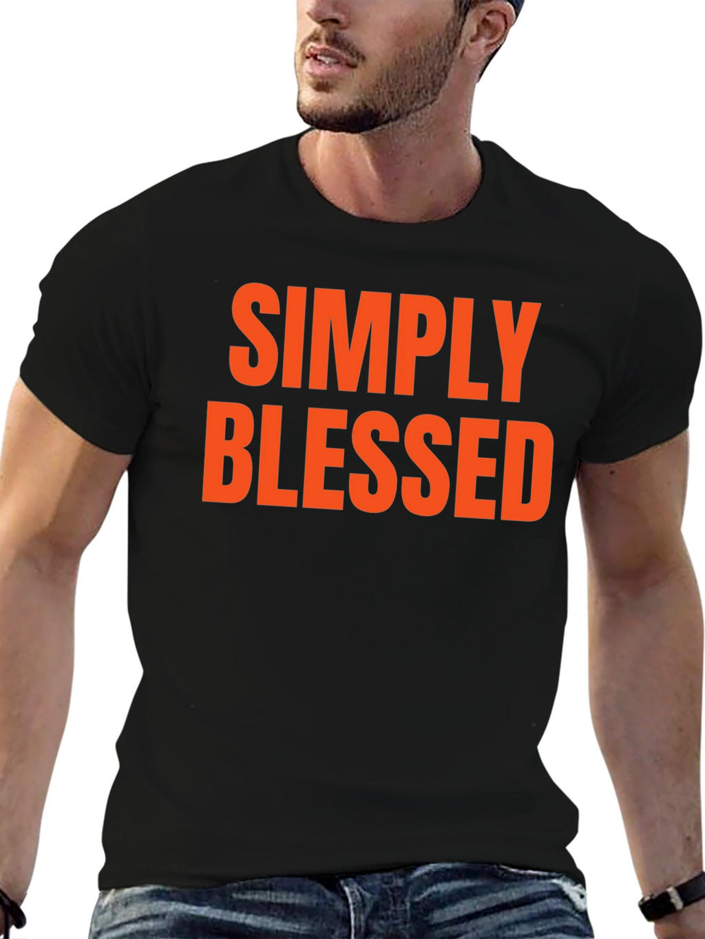 Simply Blessed Graphic Tee - Black T-Shirt
