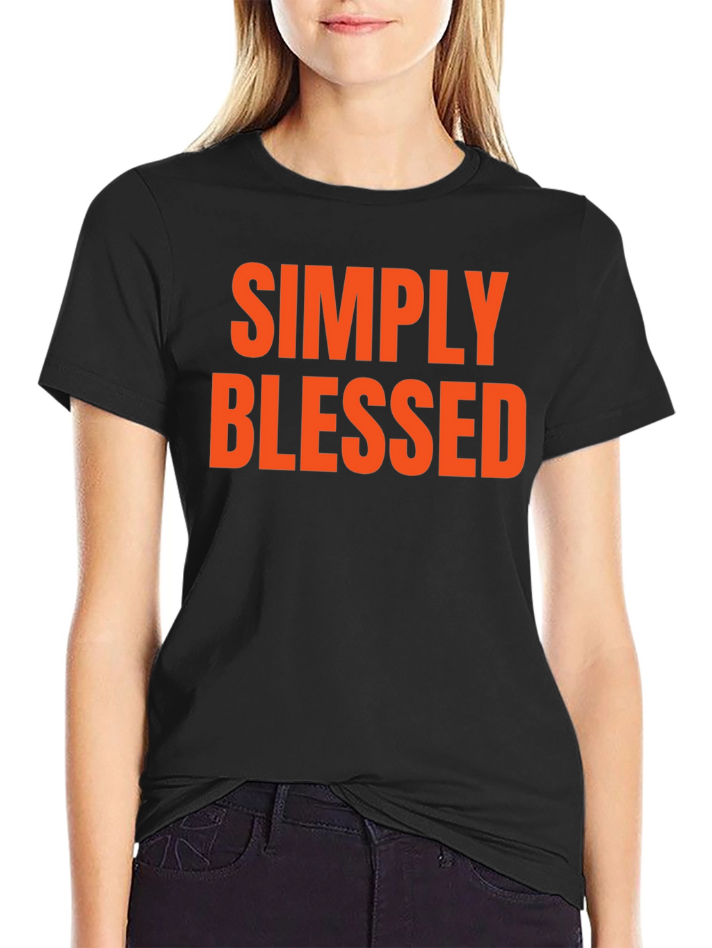 Simply Blessed Graphic Tee - Black T-Shirt