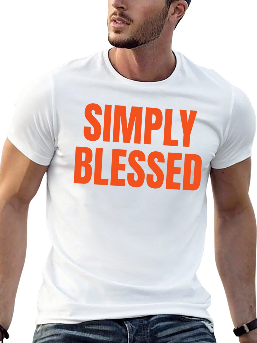 Simply Blessed Graphic Tee - Black T-Shirt