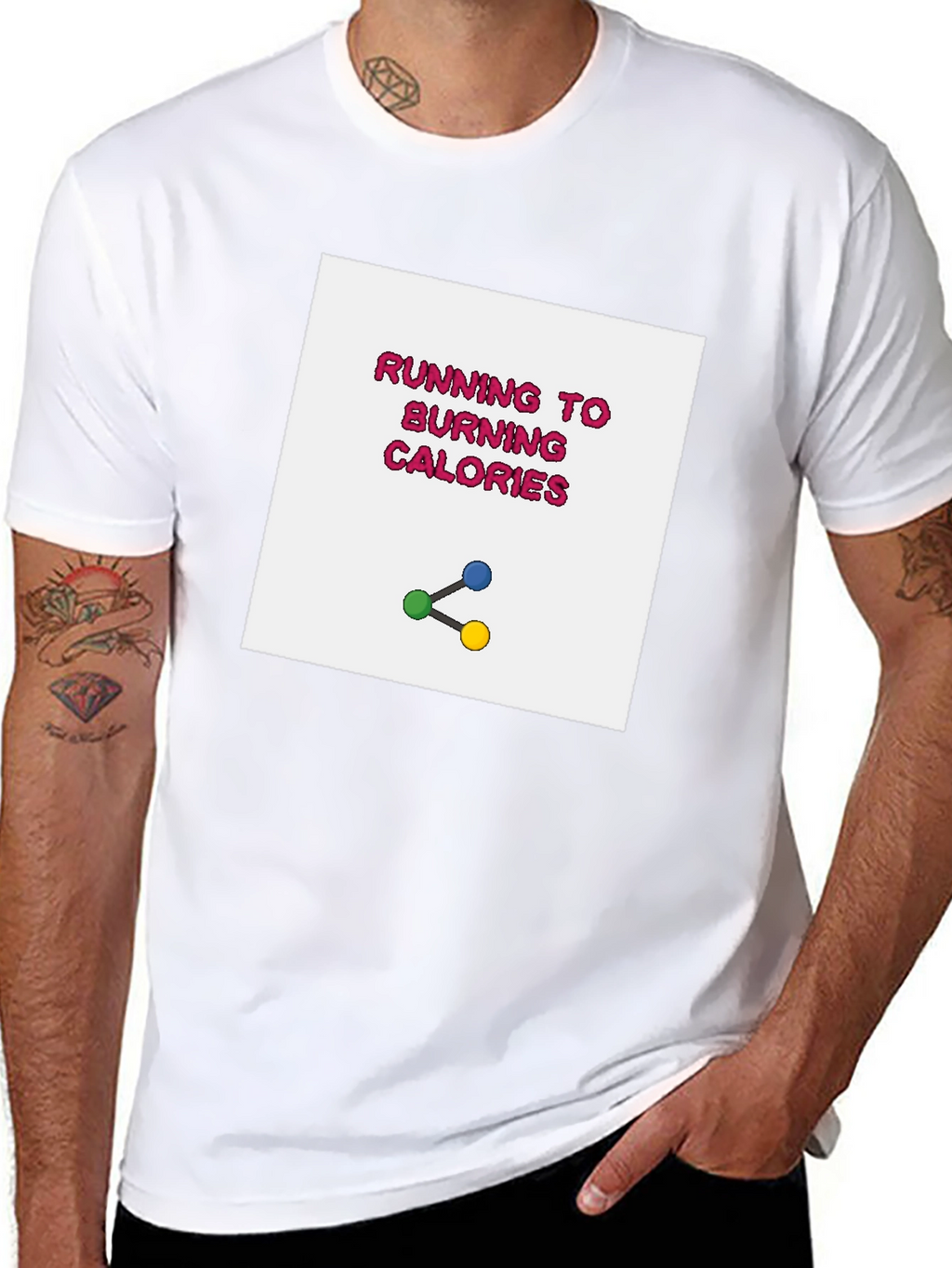 Running to Burning Calories Graphic Tee
