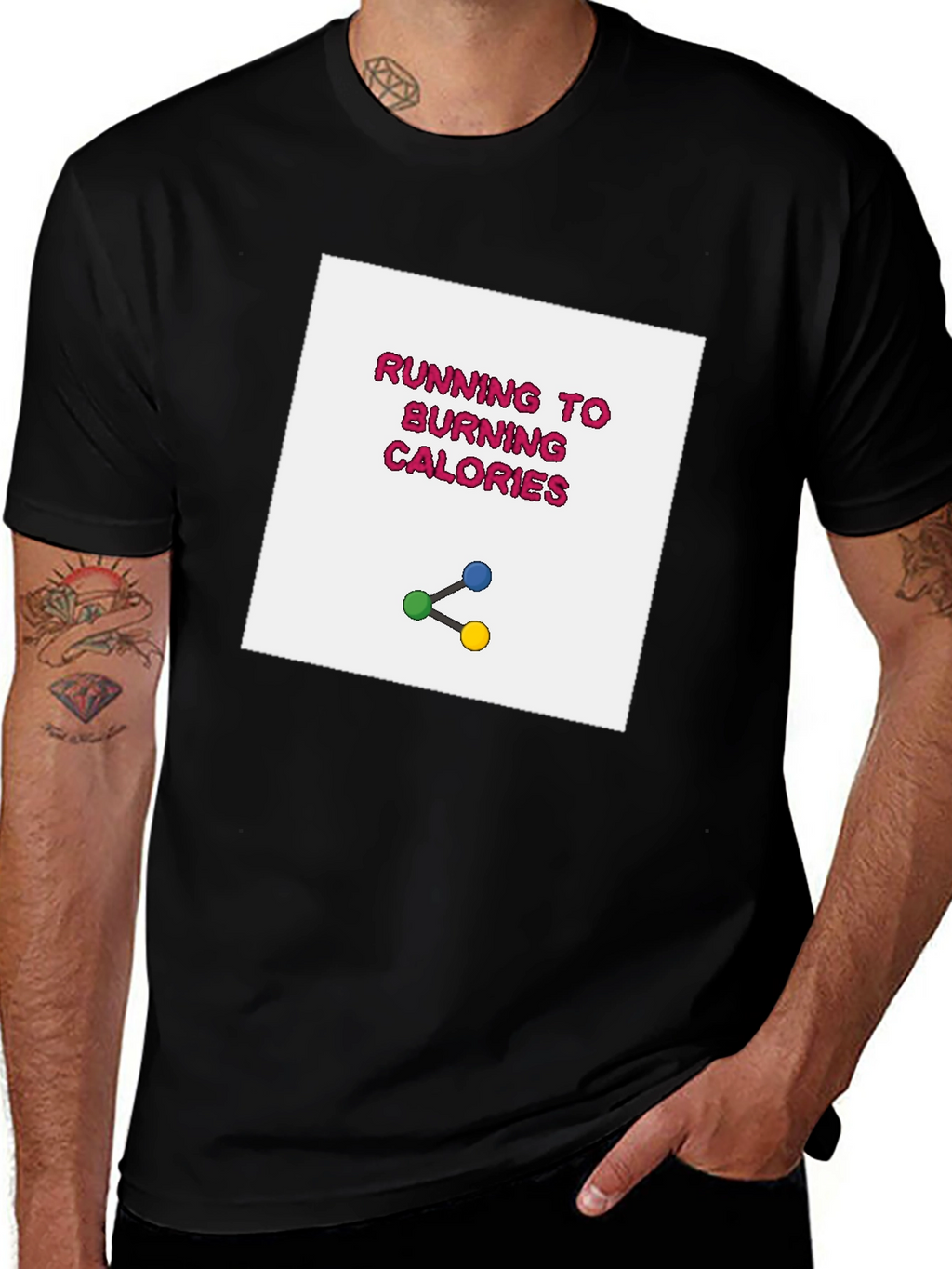 Running to Burning Calories Graphic Tee