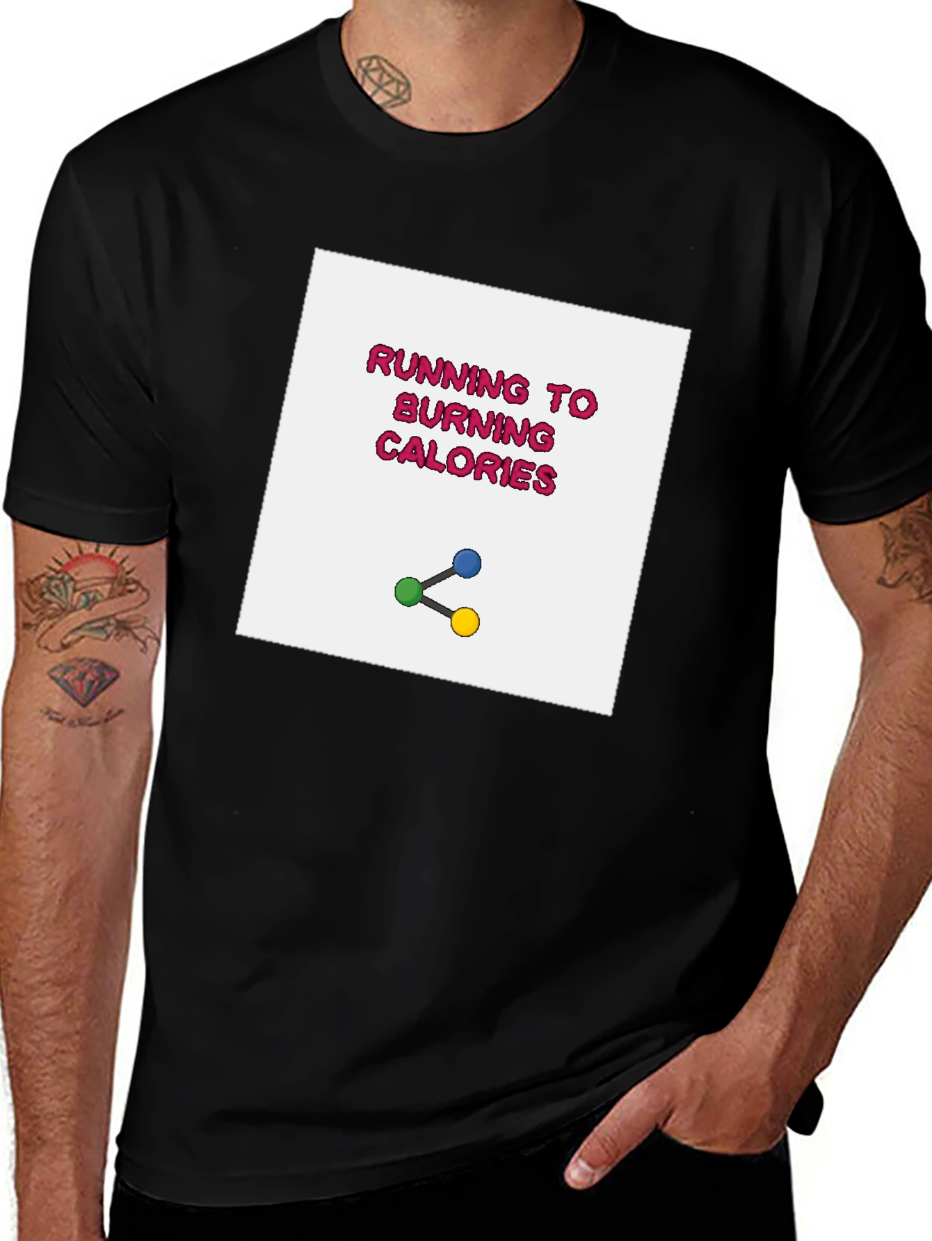 Running to Burning Calories Graphic Tee