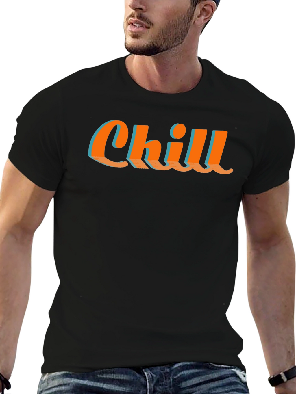 Chill Graphic Tee - Relaxed Comfort Stylish Design