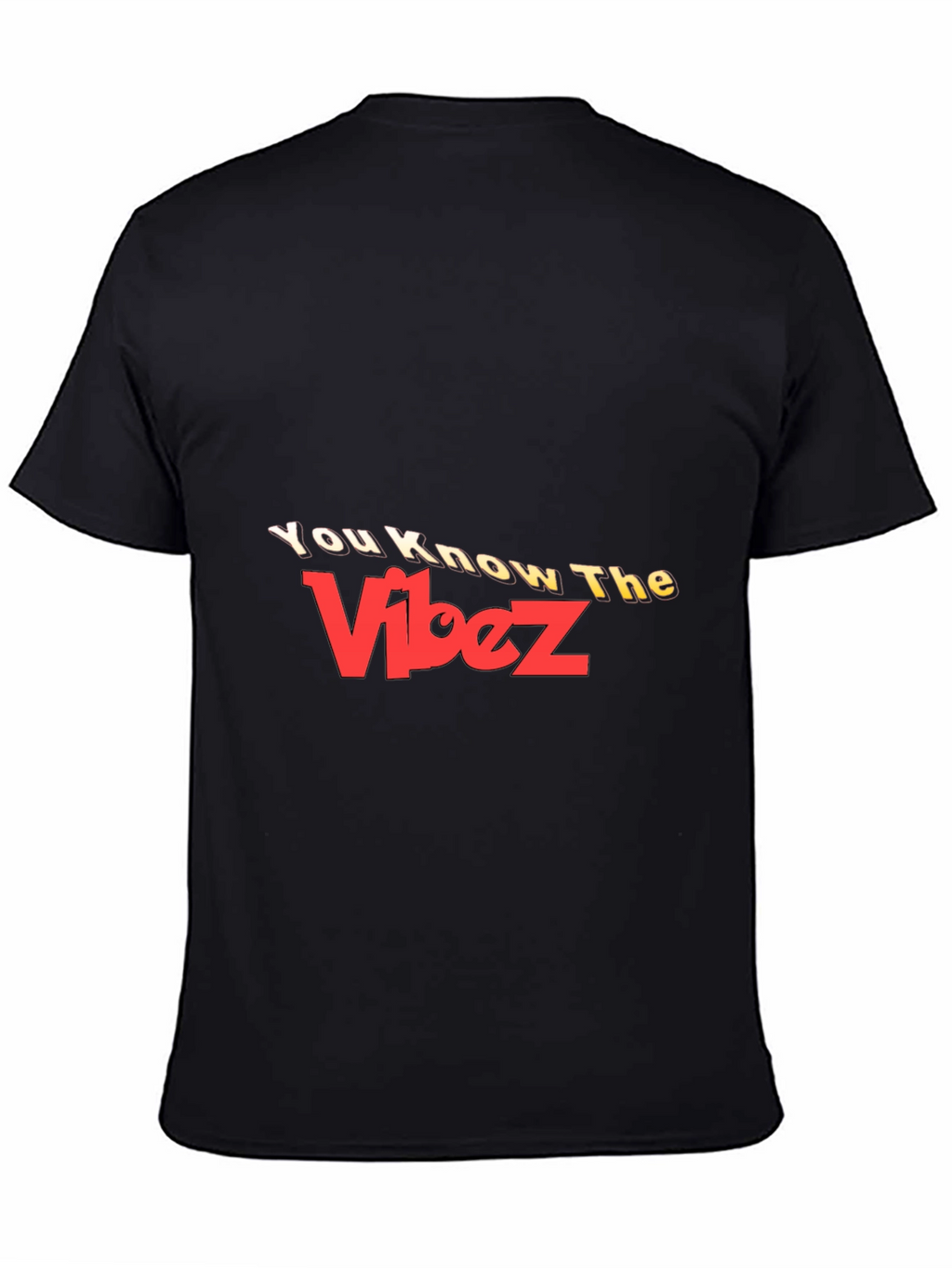 You Know The Vibez Black Graphic Tee