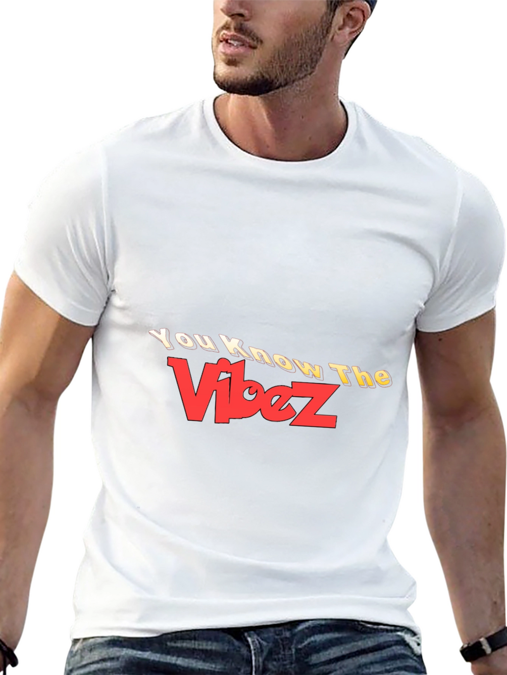 You Know The Vibez Black Graphic Tee