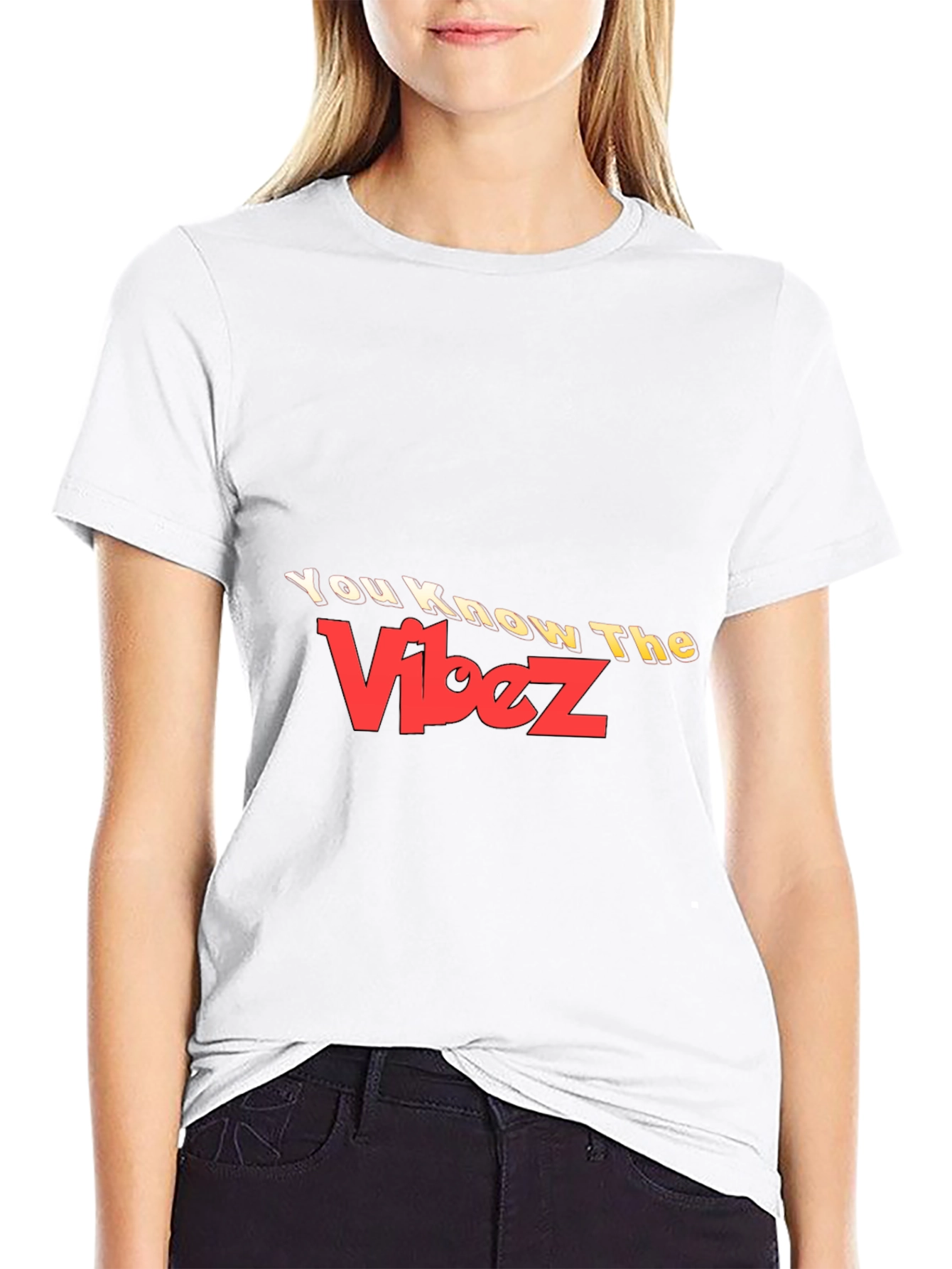 You Know The Vibez Black Graphic Tee