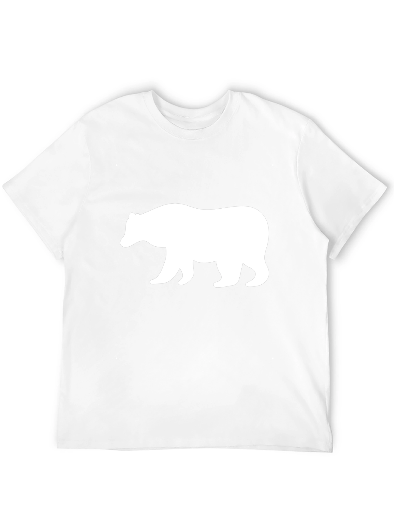 Bear Silhouette Graphic Tee - Black