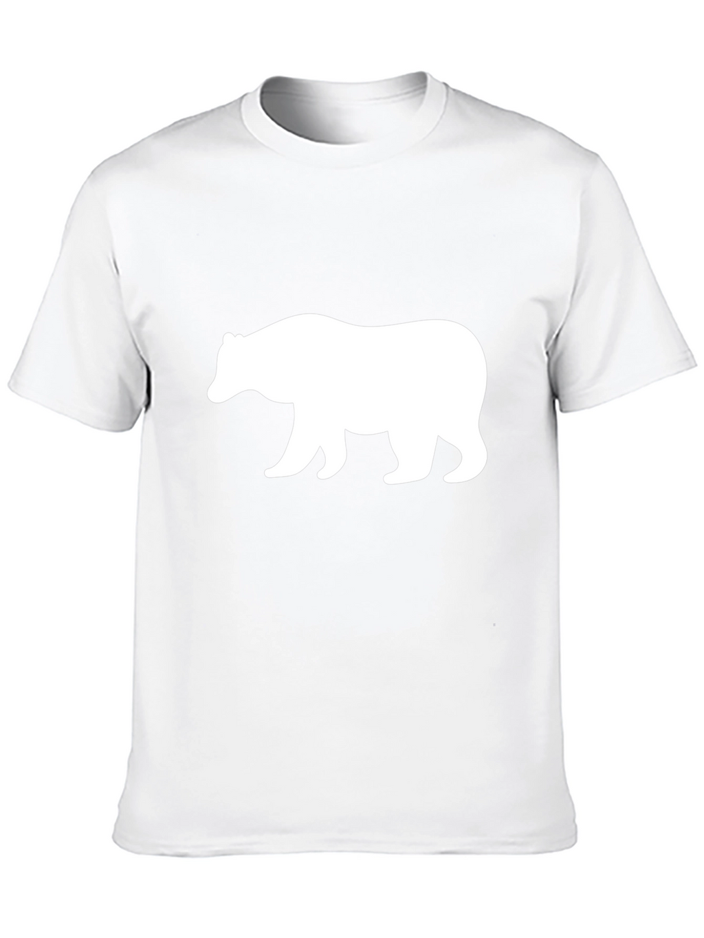Bear Silhouette Graphic Tee - Black