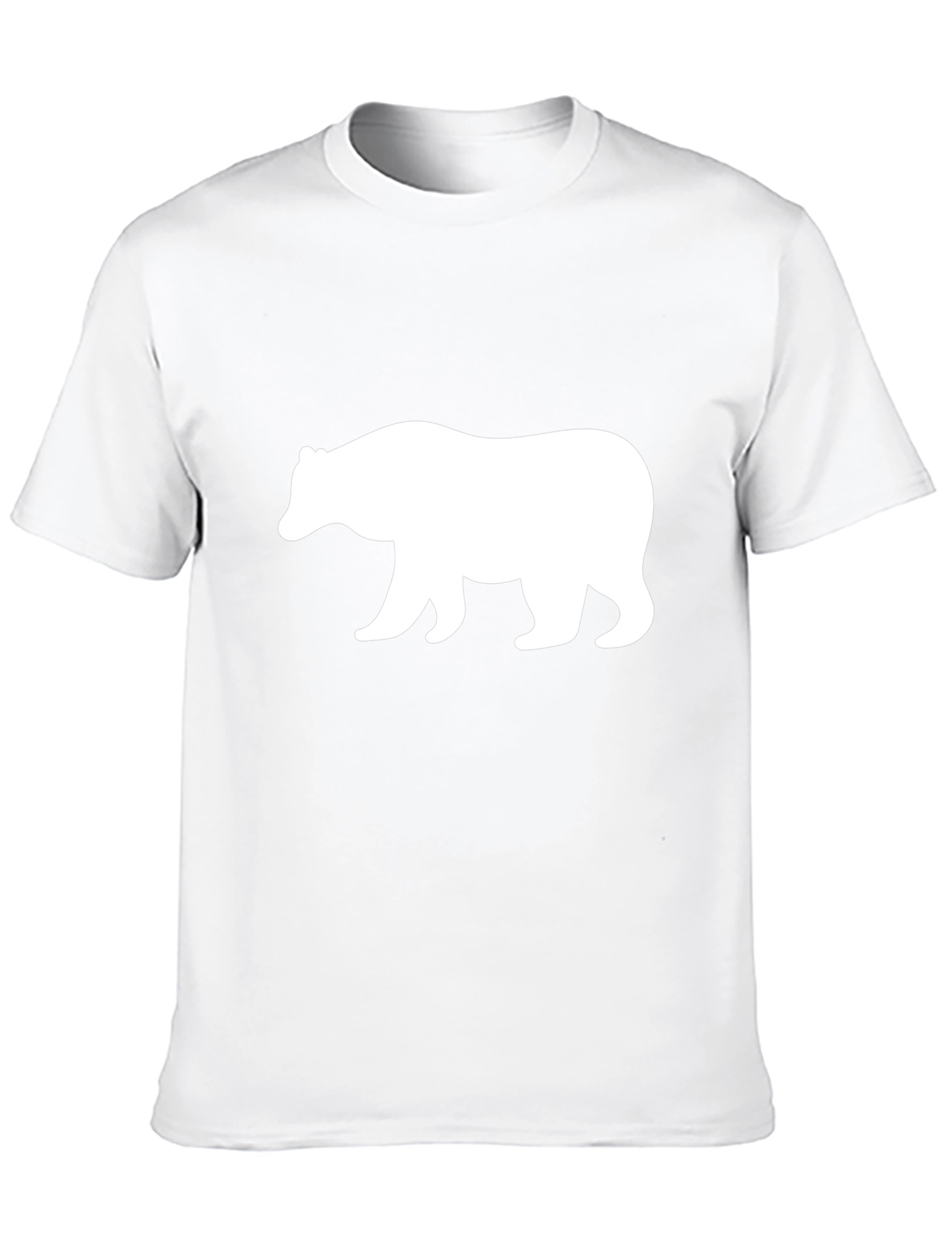 Bear Silhouette Graphic Tee - Black