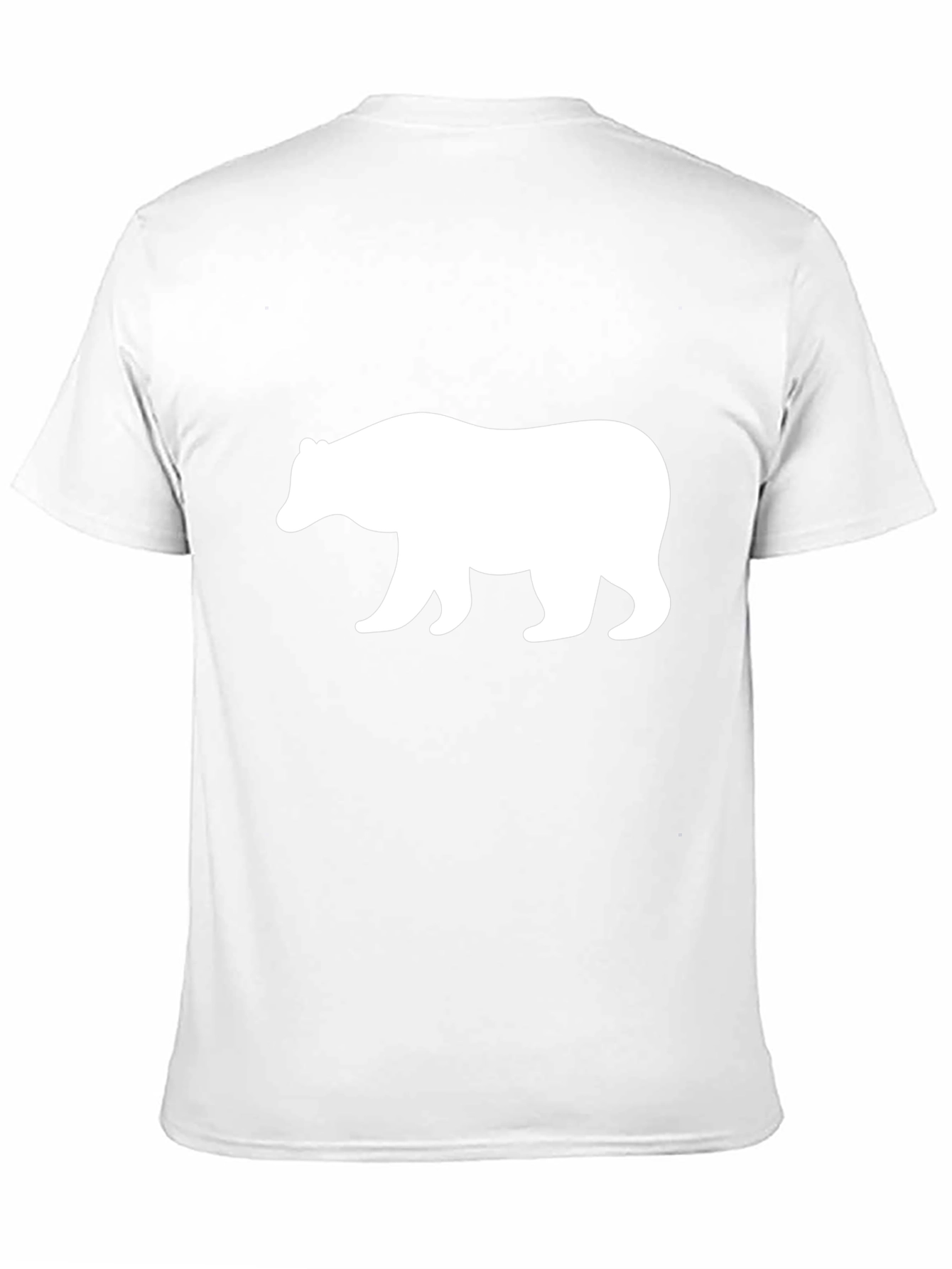 Bear Silhouette Graphic Tee - Black