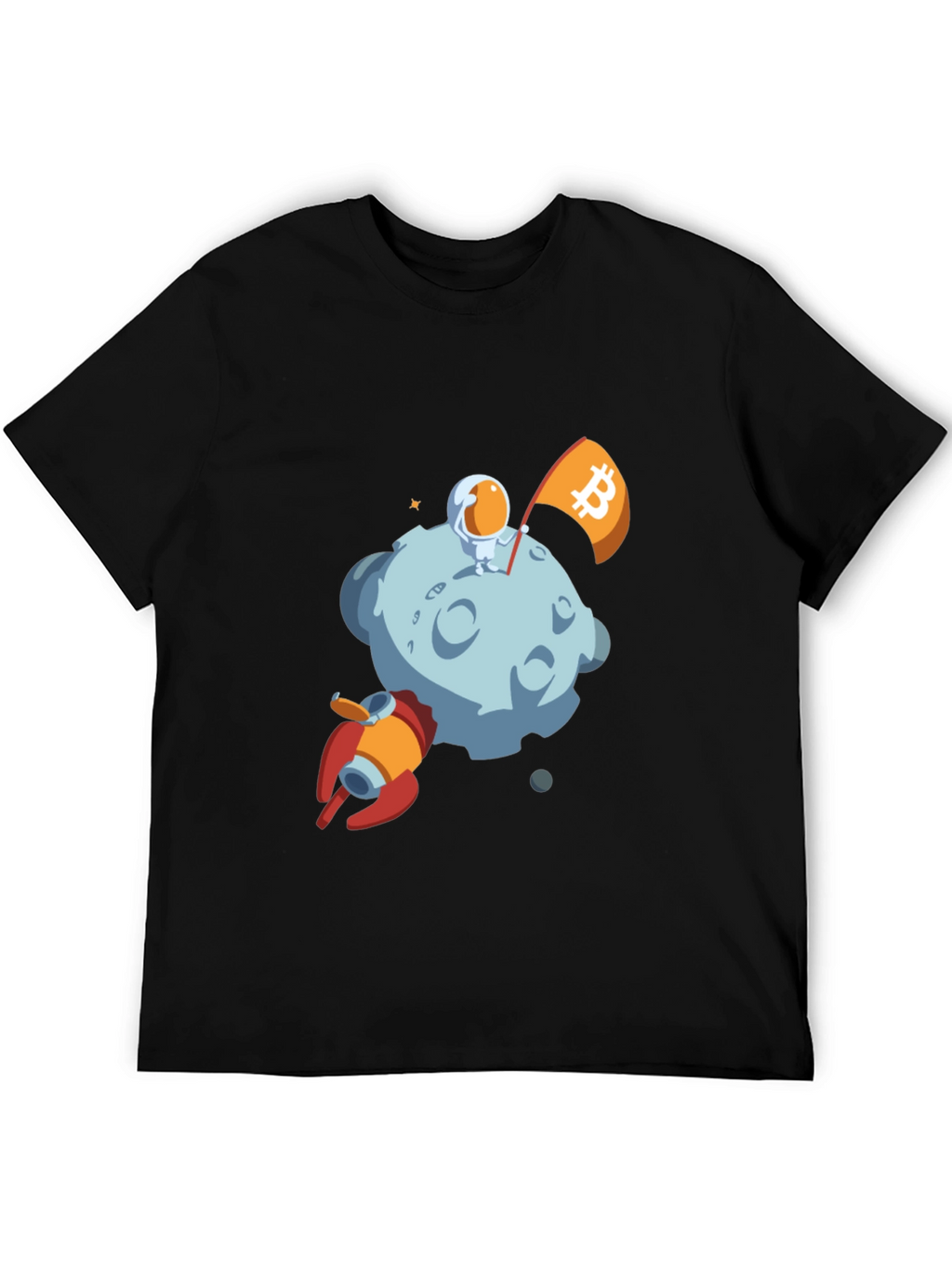 Bitcoin Astronaut Moon Landing T-Shirt