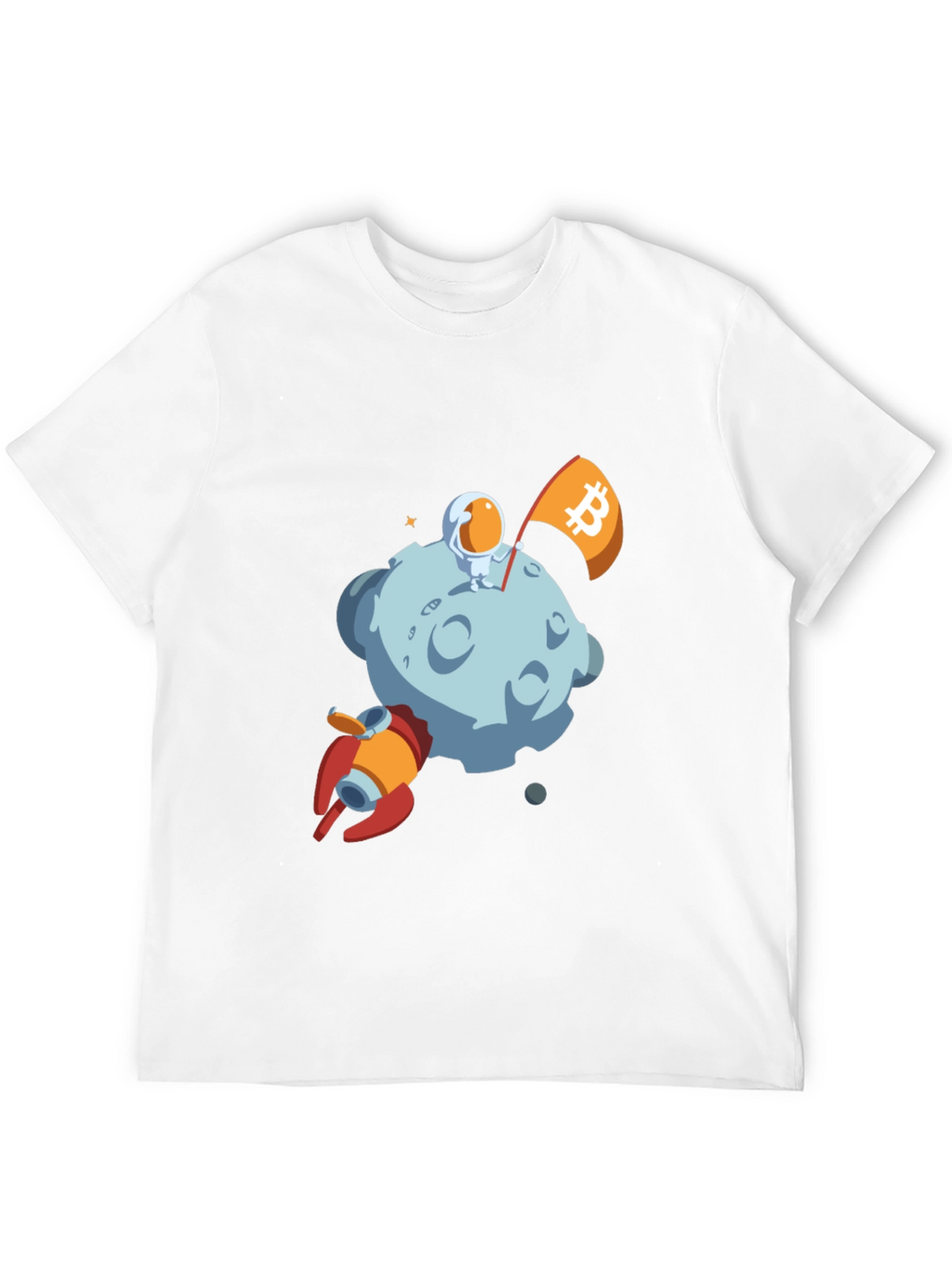 Bitcoin Astronaut Moon Landing T-Shirt