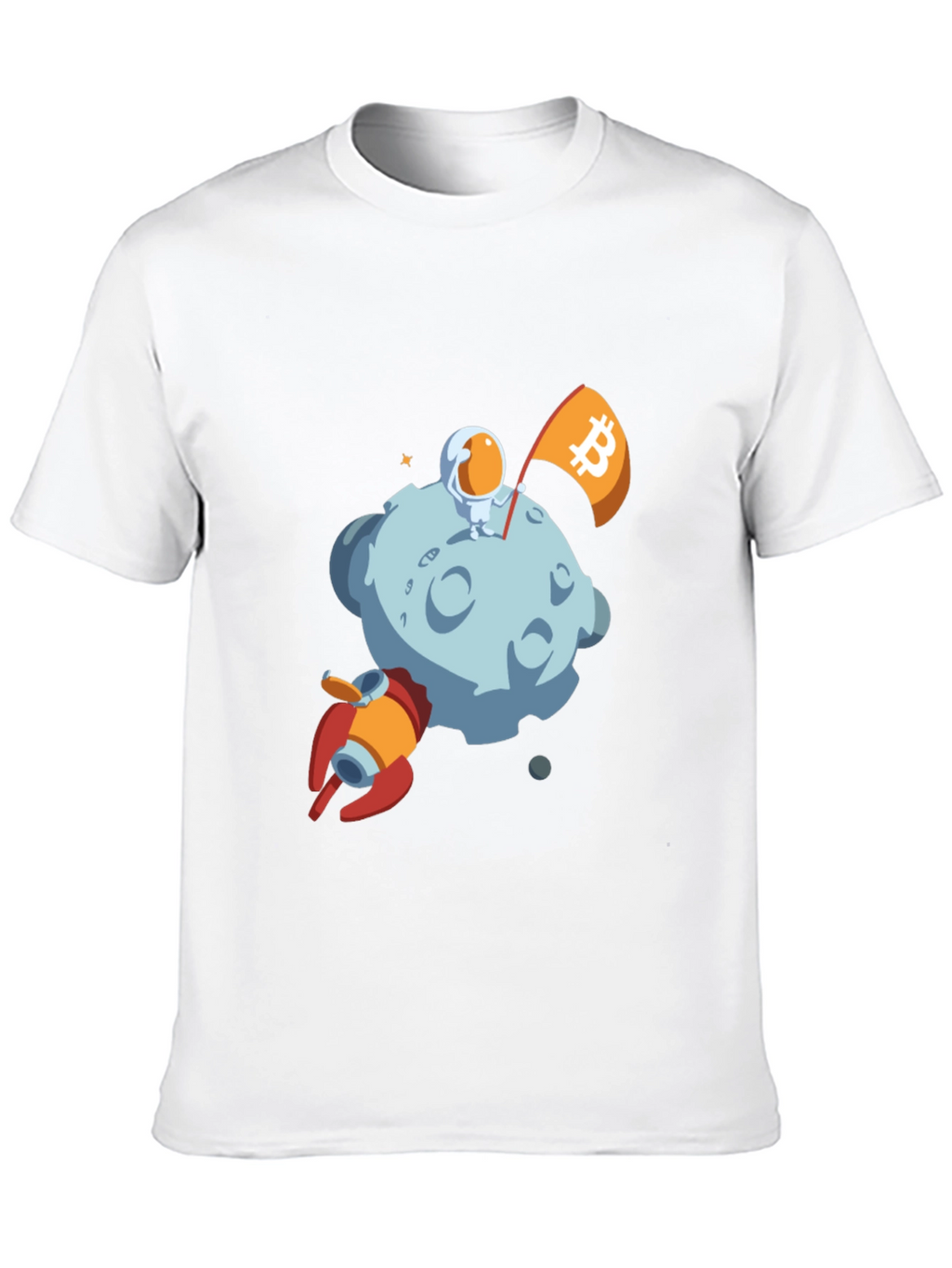 Bitcoin Astronaut Moon Landing T-Shirt
