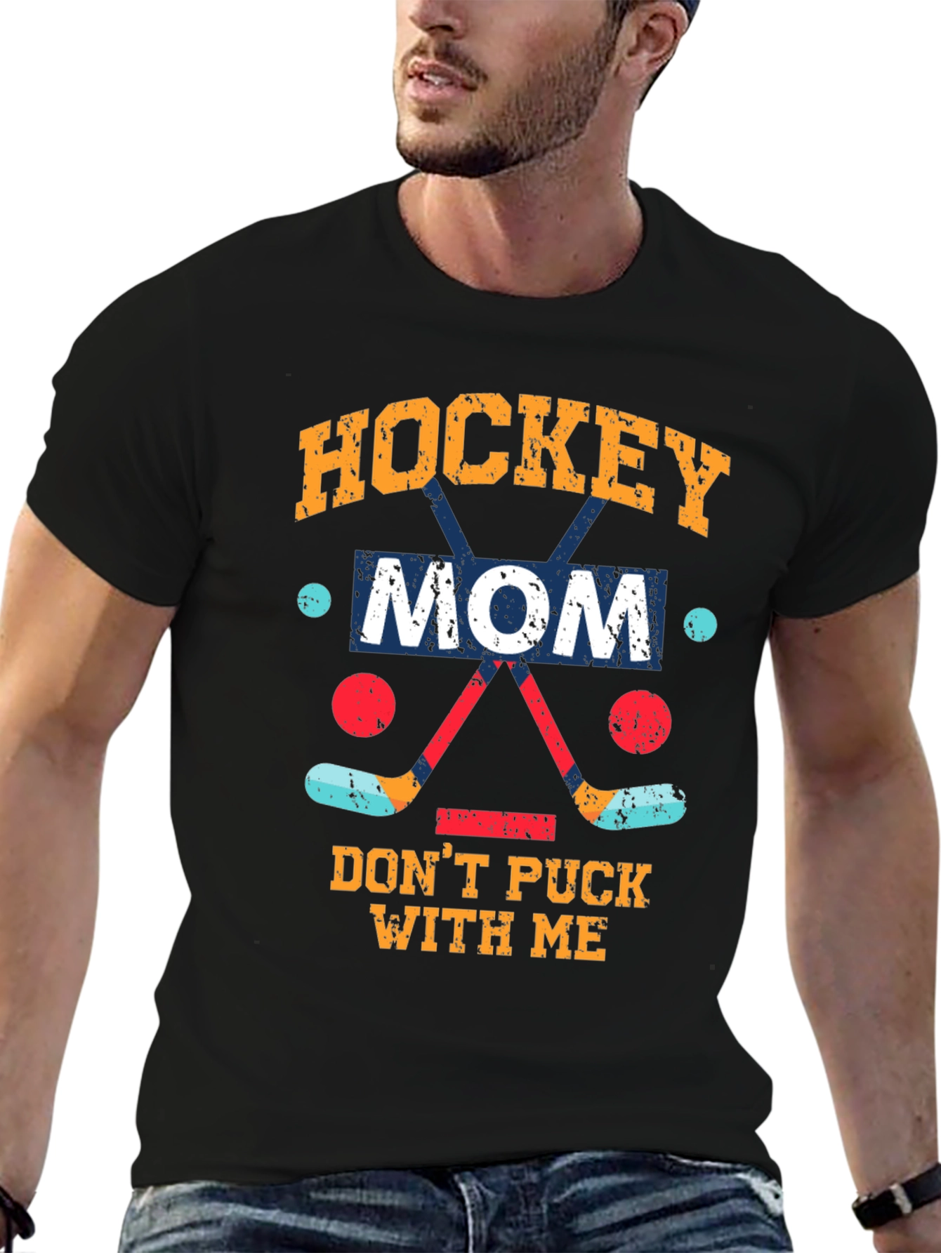 Hockey Mom Graphic T-Shirt - Dont Puck With Me