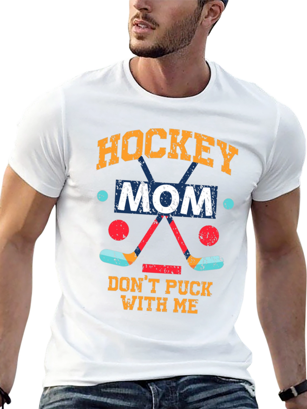 Hockey Mom Graphic T-Shirt - Dont Puck With Me