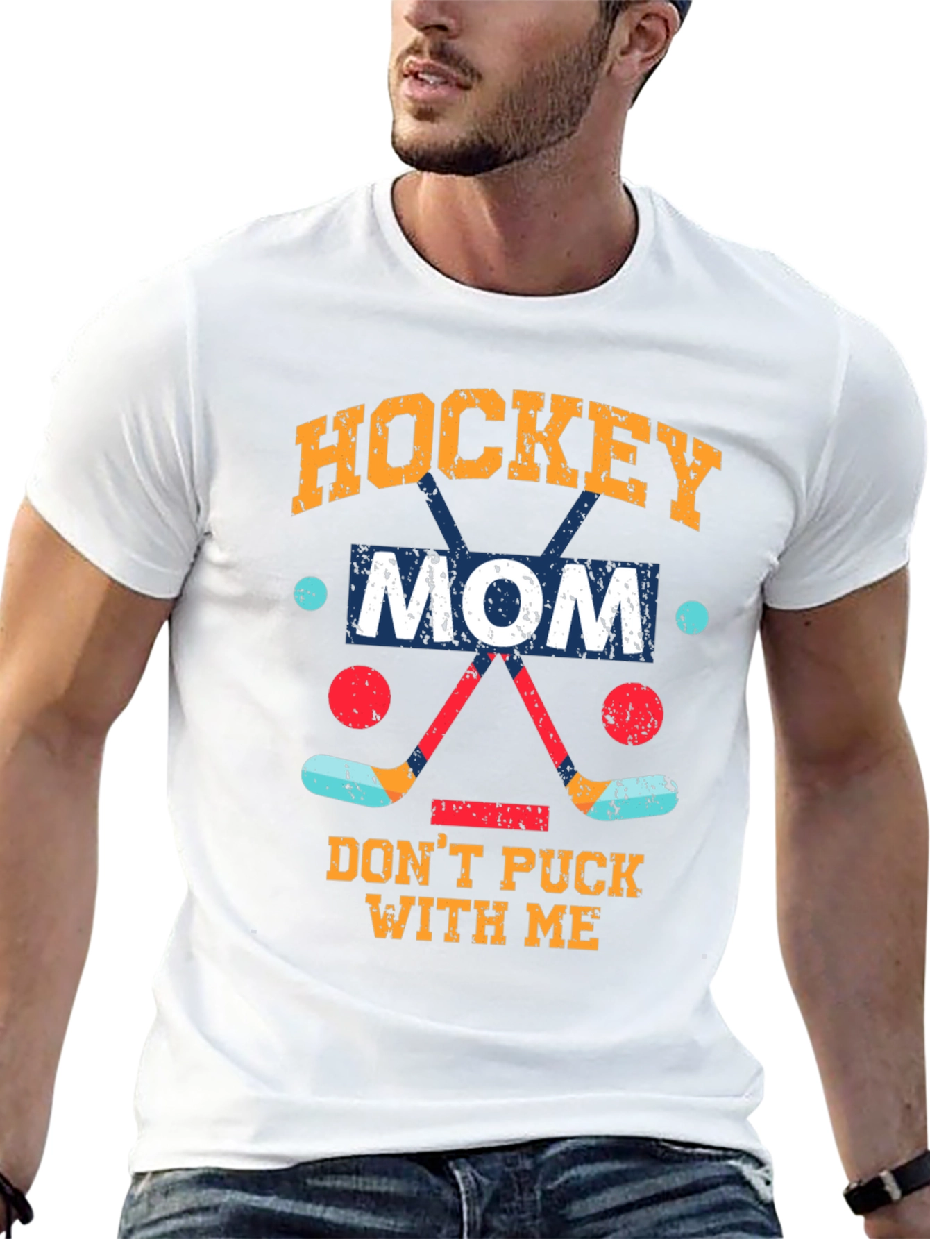 Hockey Mom Graphic T-Shirt - Dont Puck With Me
