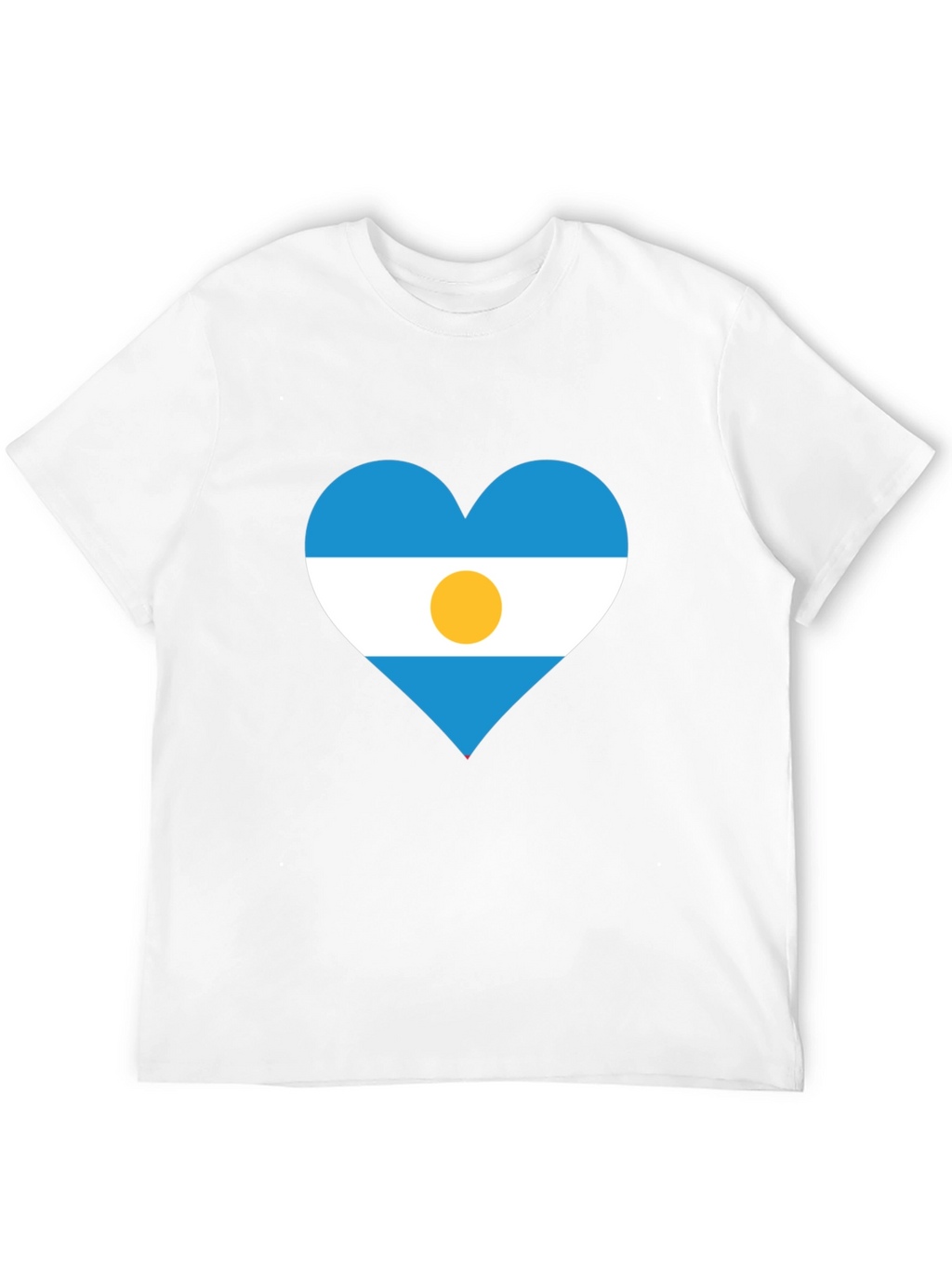 Argentina Heart Flag T-Shirt - Show Your Pride!
