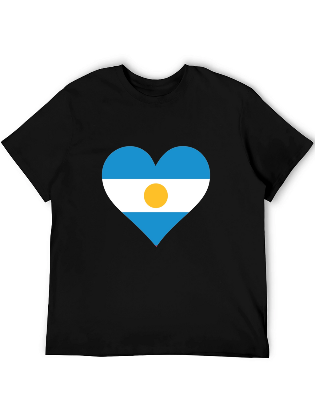 Argentina Heart Flag T-Shirt - Show Your Pride!