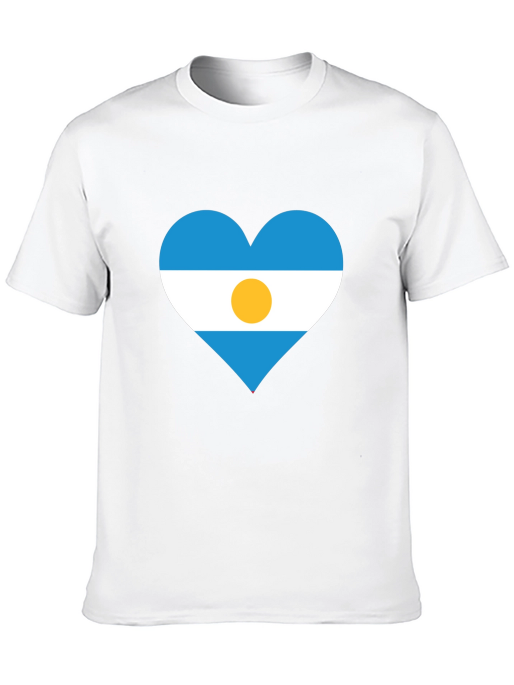 Argentina Heart Flag T-Shirt - Show Your Pride!