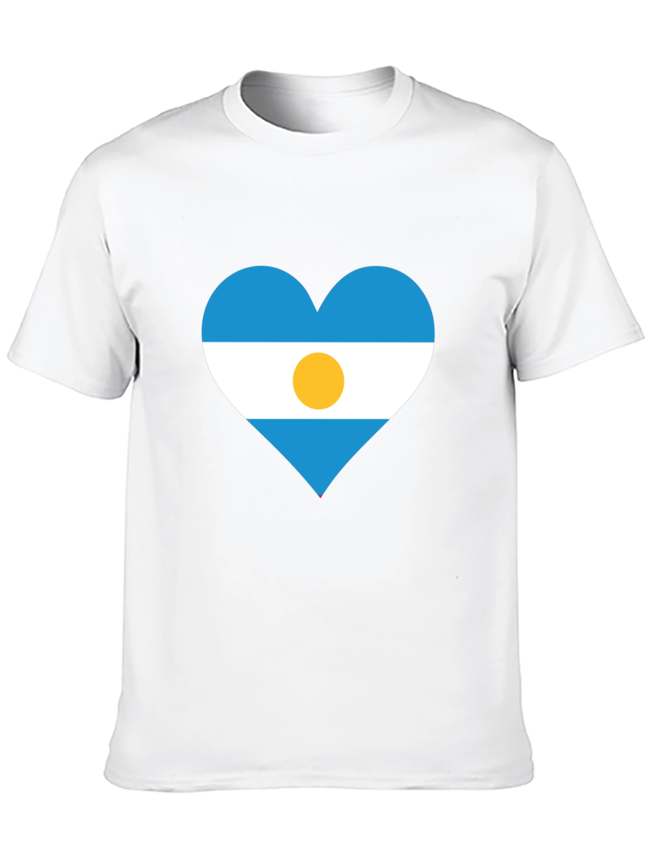 Argentina Heart Flag T-Shirt - Show Your Pride!