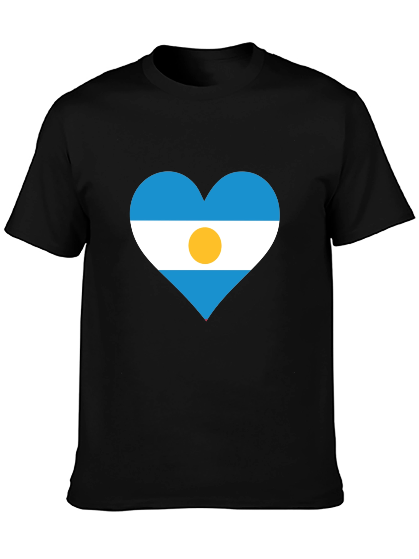 Argentina Heart Flag T-Shirt - Show Your Pride!