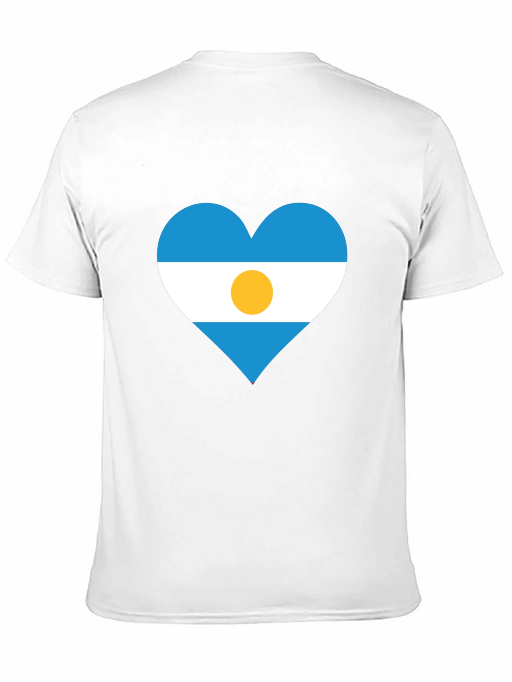 Argentina Heart Flag T-Shirt - Show Your Pride!