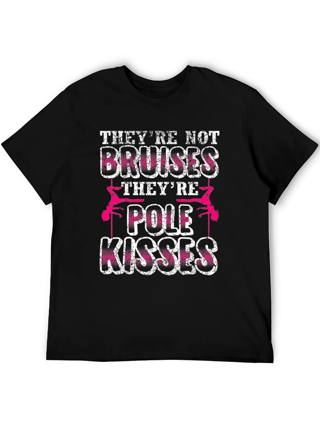 Pole Kisses Graphic T-Shirt - Funny Pole Dancing Tee