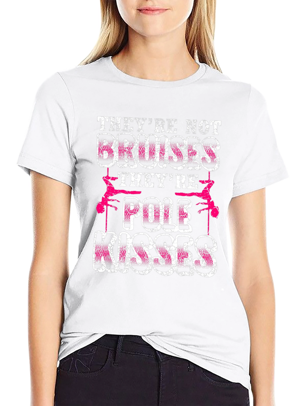 Pole Kisses Graphic T-Shirt - Funny Pole Dancing Tee