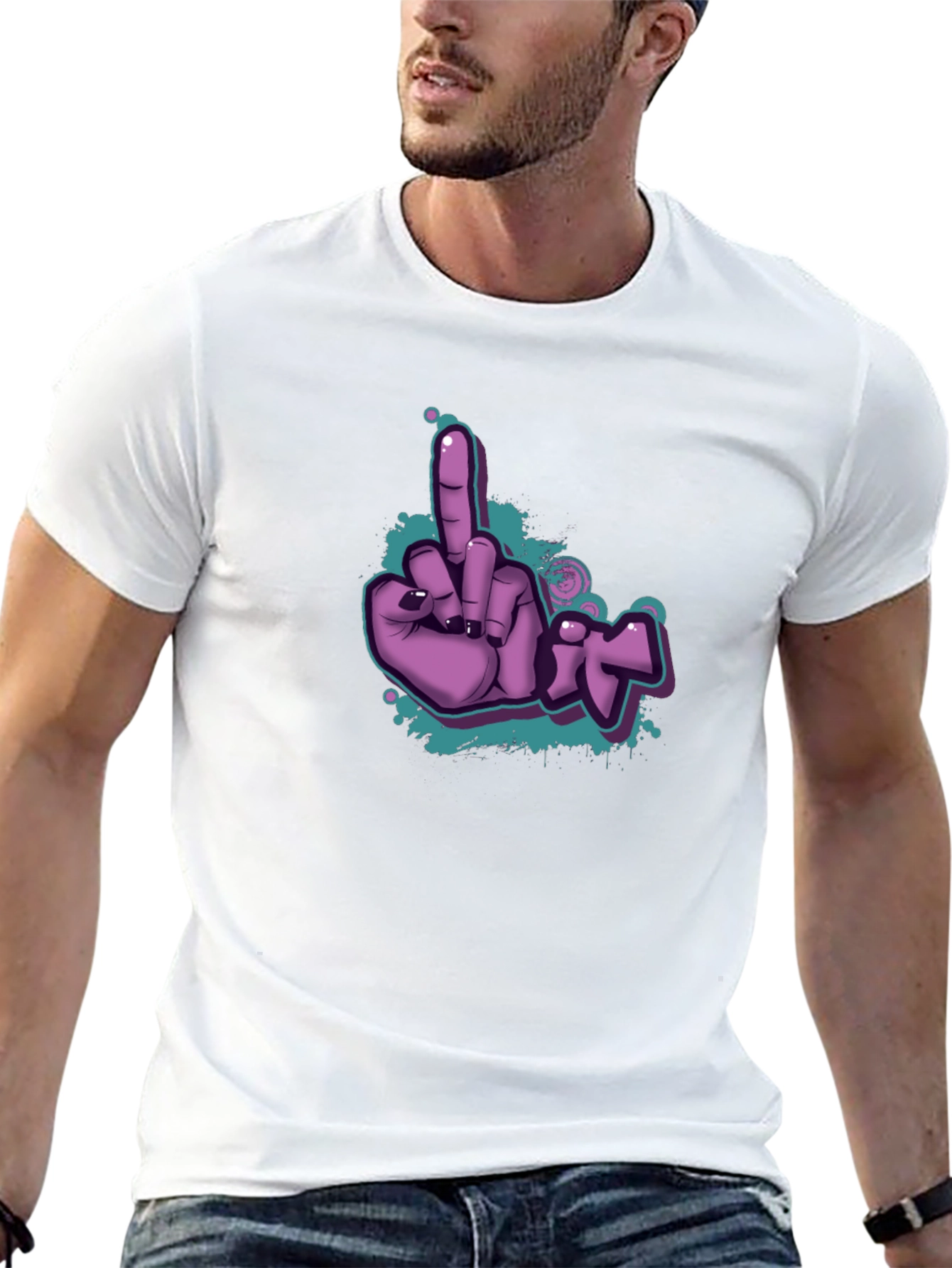 Flippin Fun T-Shirt - Purple Graphic Tee