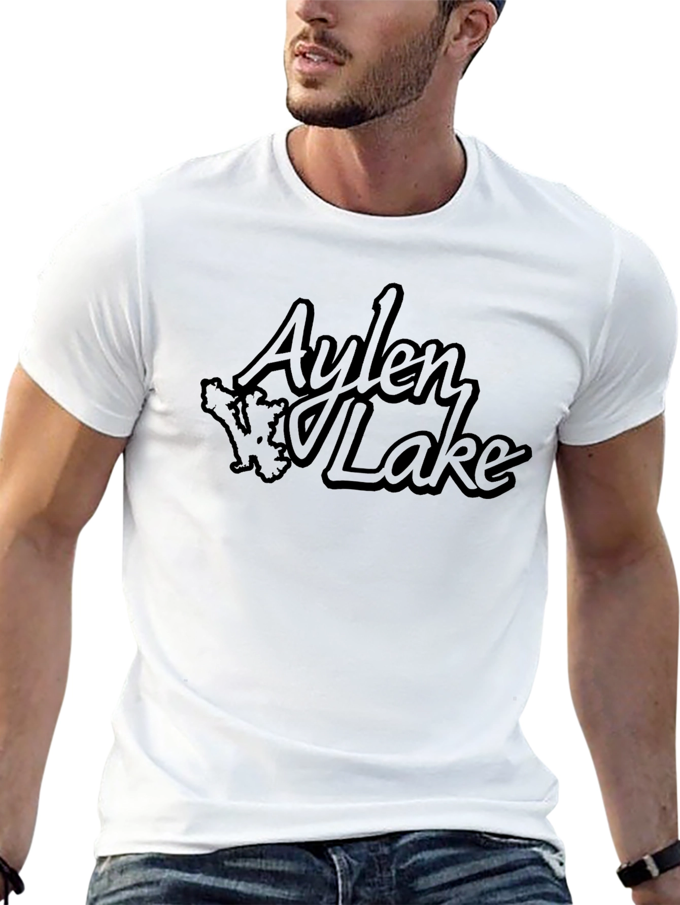 Aylen Lake T-Shirt - Black Graphic Tee