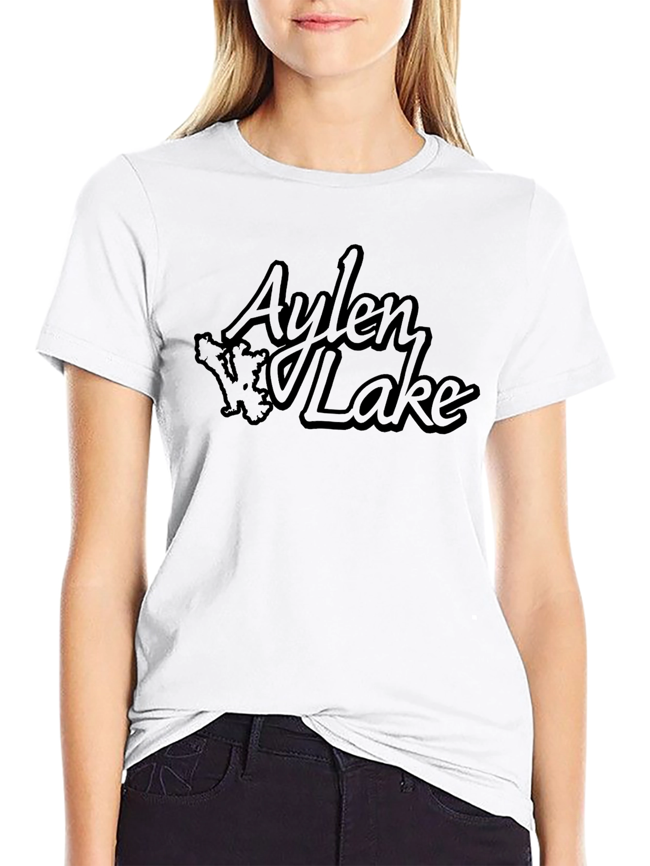 Aylen Lake T-Shirt - Black Graphic Tee