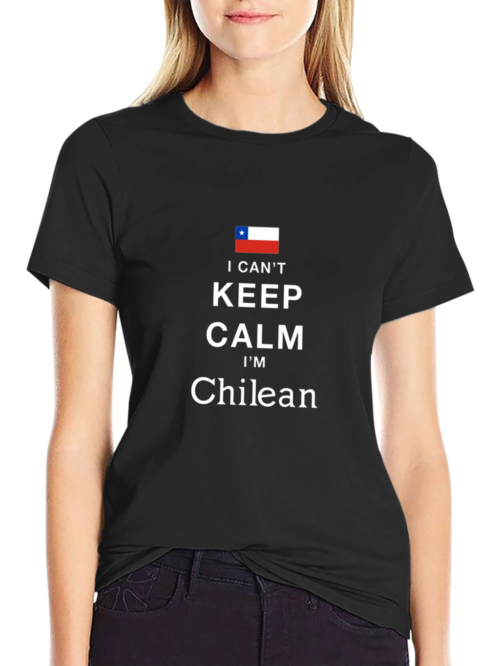 I Cant Keep Calm Im Chilean Black T-Shirt