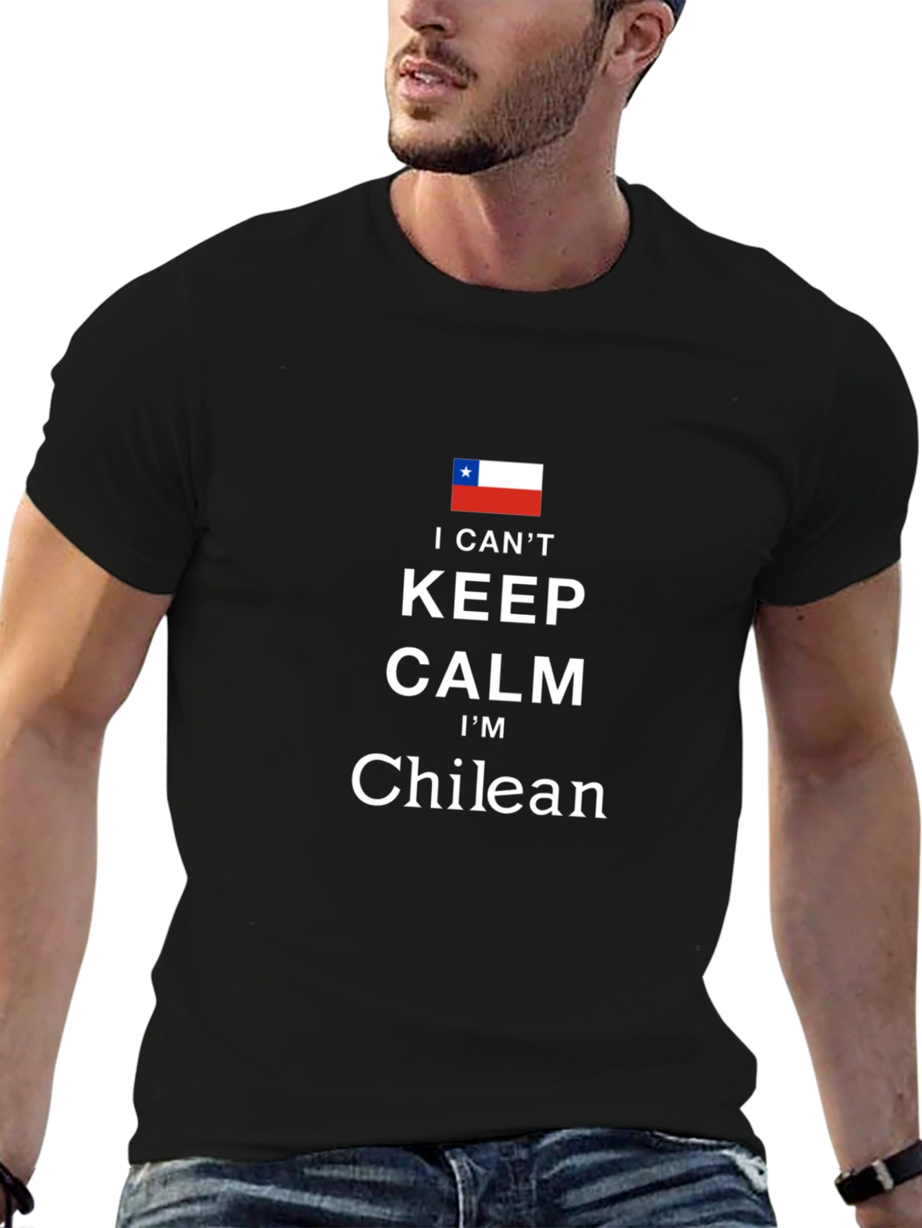 I Cant Keep Calm Im Chilean Black T-Shirt