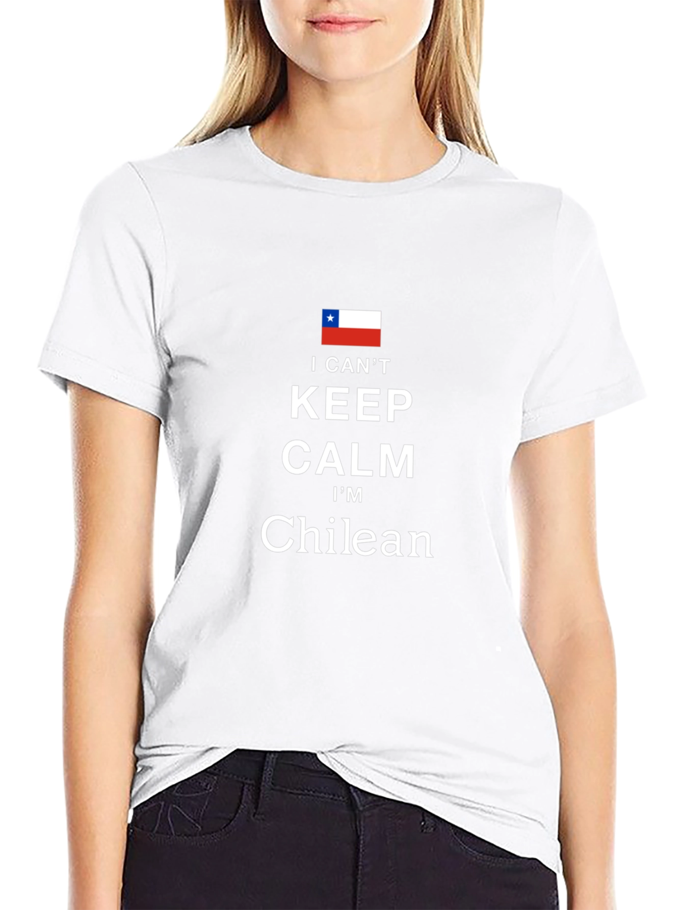 I Cant Keep Calm Im Chilean Black T-Shirt