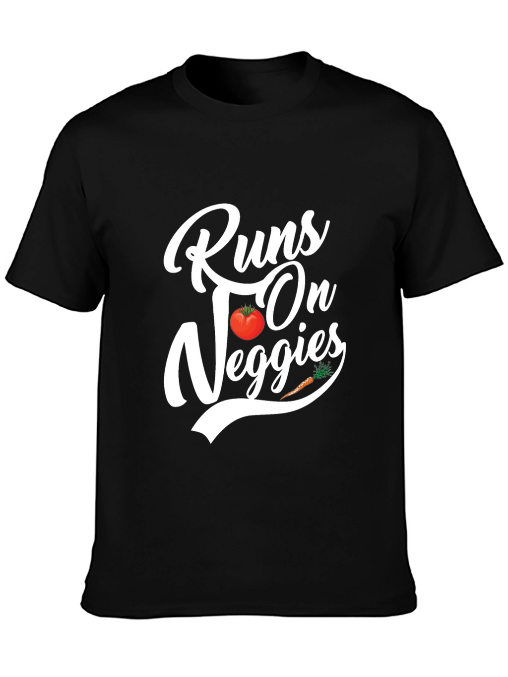 Runs On Veggies T-Shirt - Vegan Tee