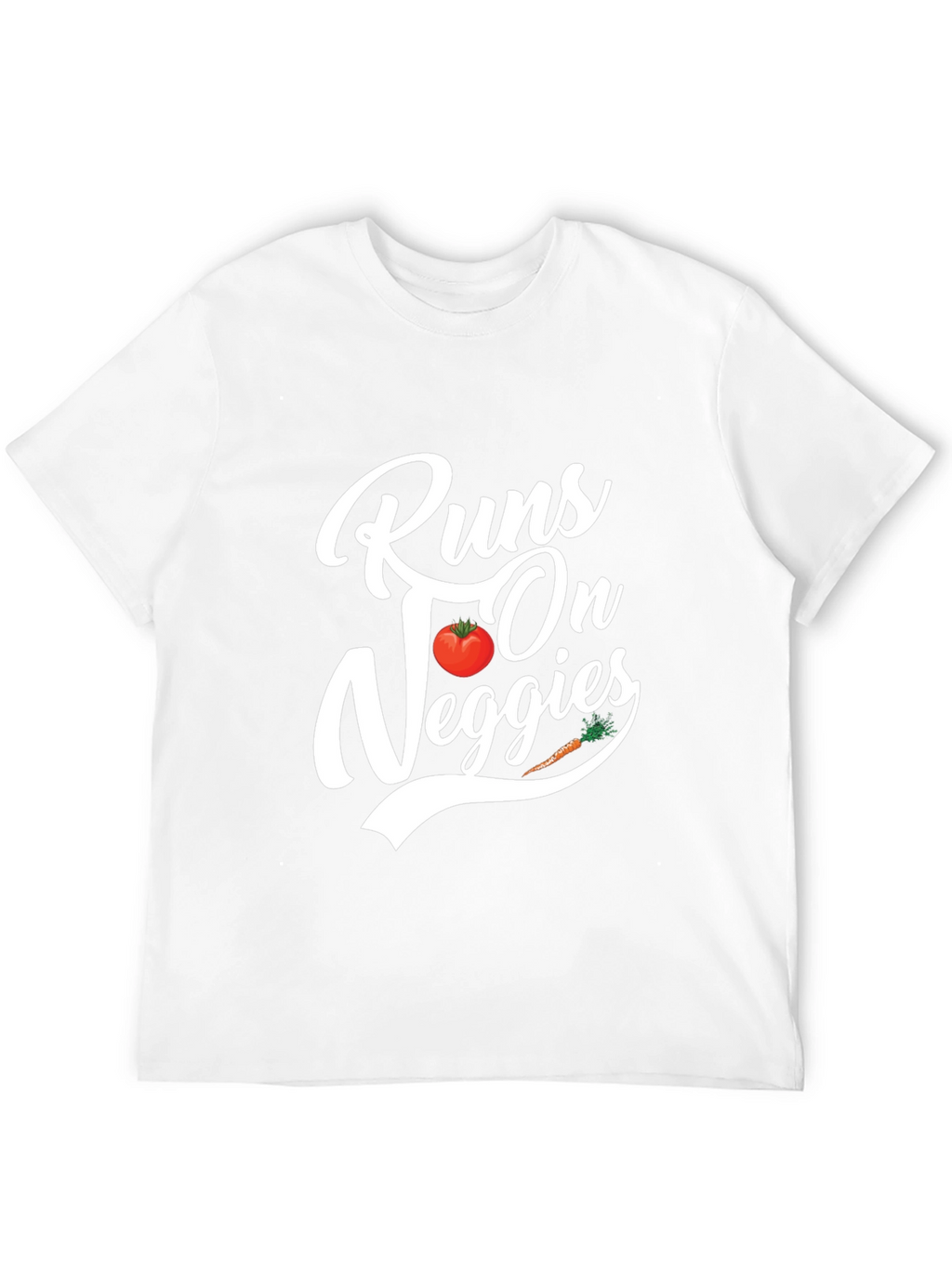 Runs On Veggies T-Shirt - Vegan Tee