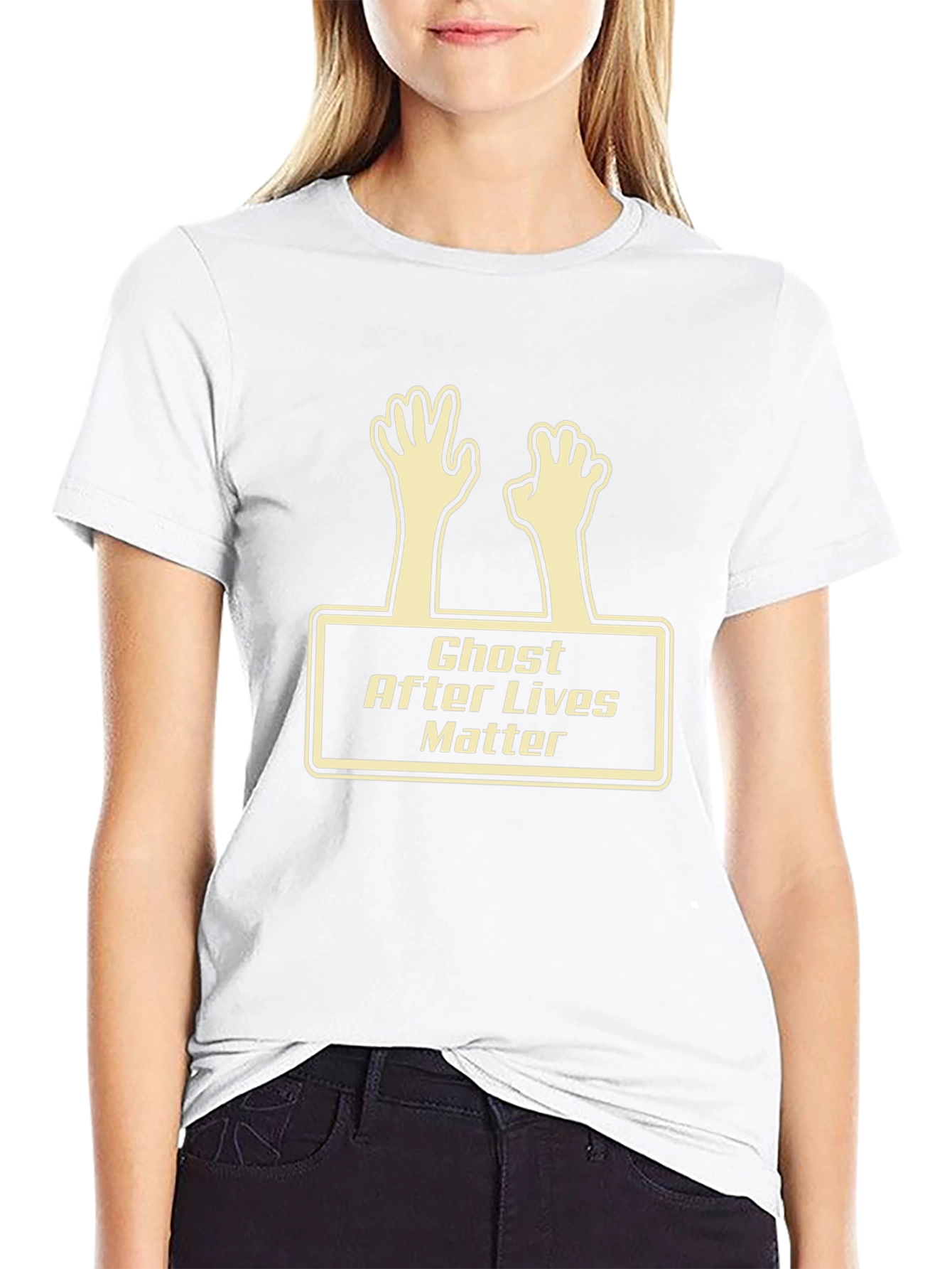 Ghost After Lives Matter Funny Graphic Tee